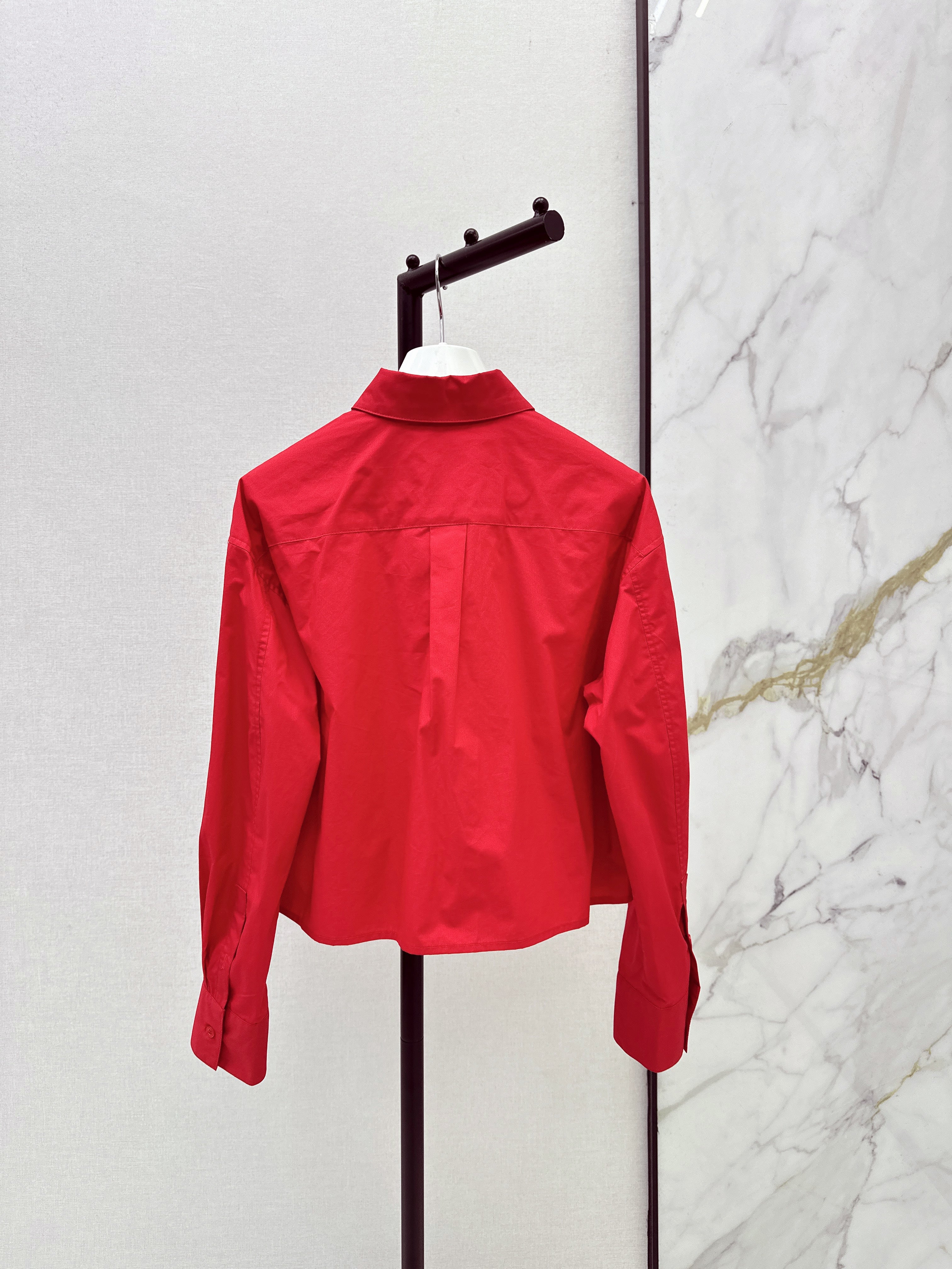 26SS New Embroidered Short Shirt