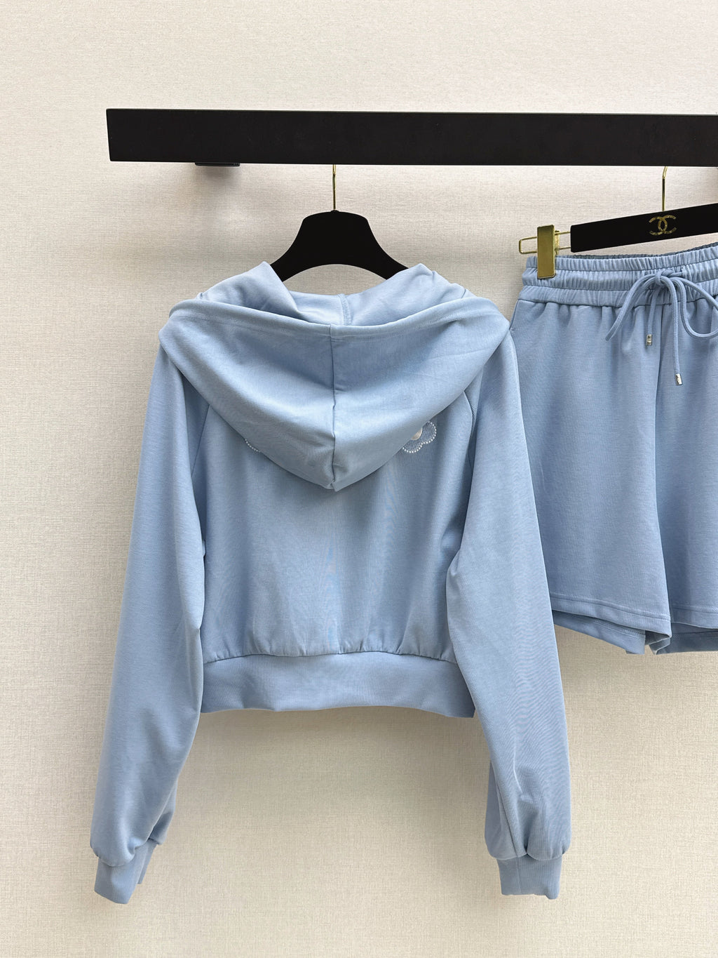 26SS Hooded Casual Jacket + Elastic-Waist Shorts