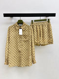26SS Classic Pattern Casual Set