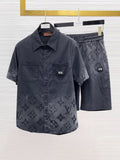 Short-Sleeve, Short-Pant, Collared Set