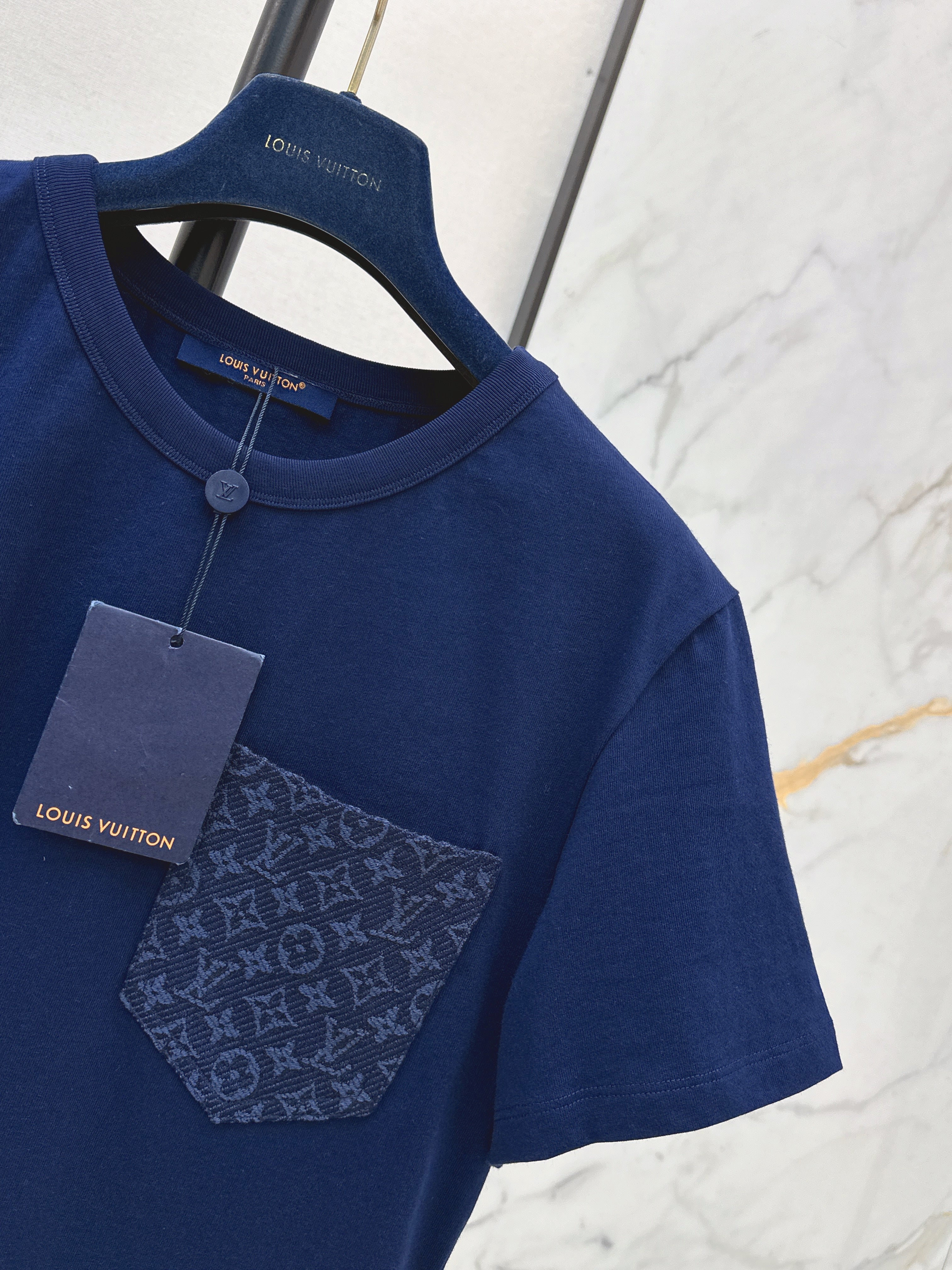 26SS Monogram Pocket-Detail Short-Sleeve T-Shirt