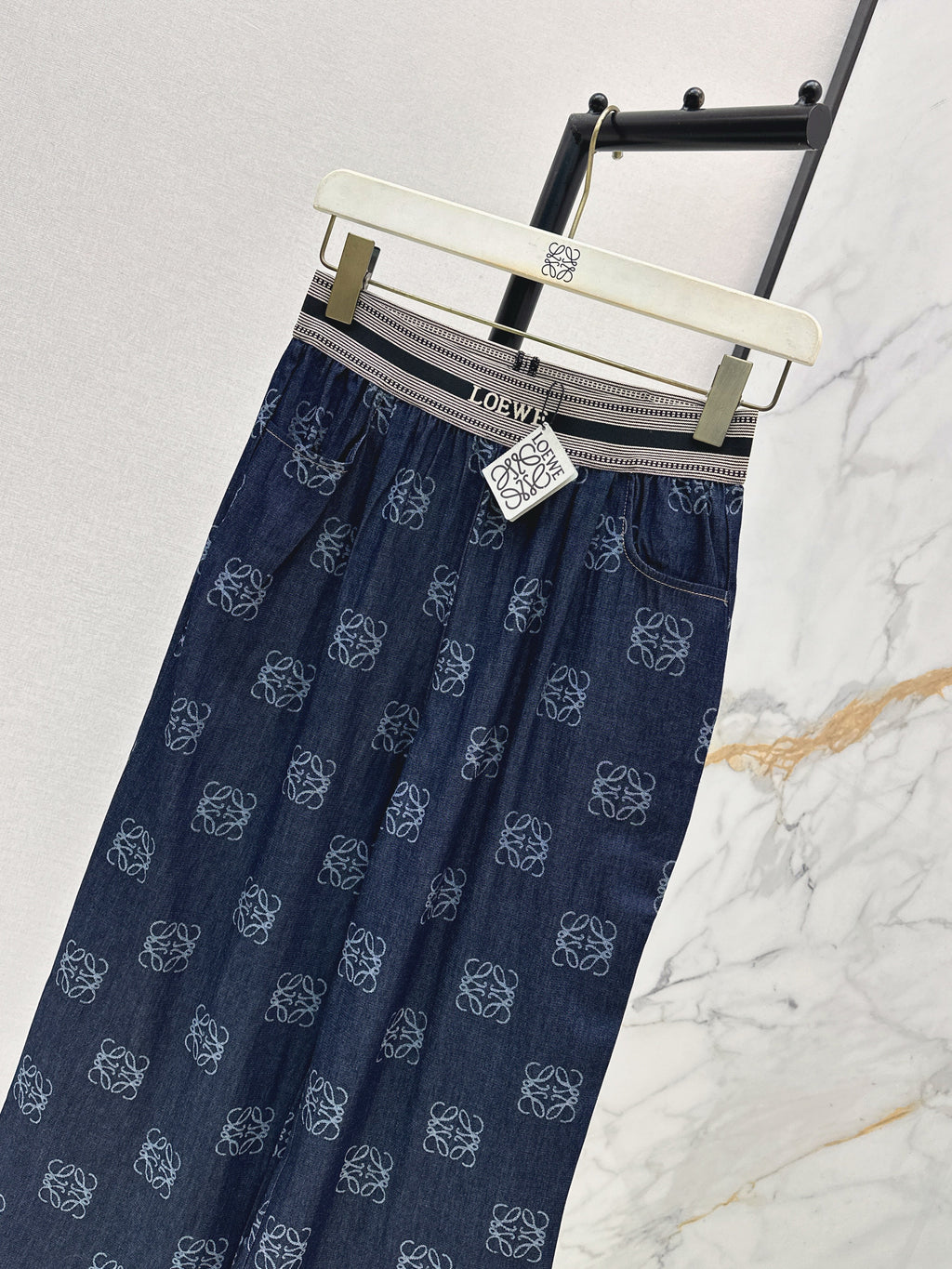 26SS — Monogram Straight-Leg Jeans