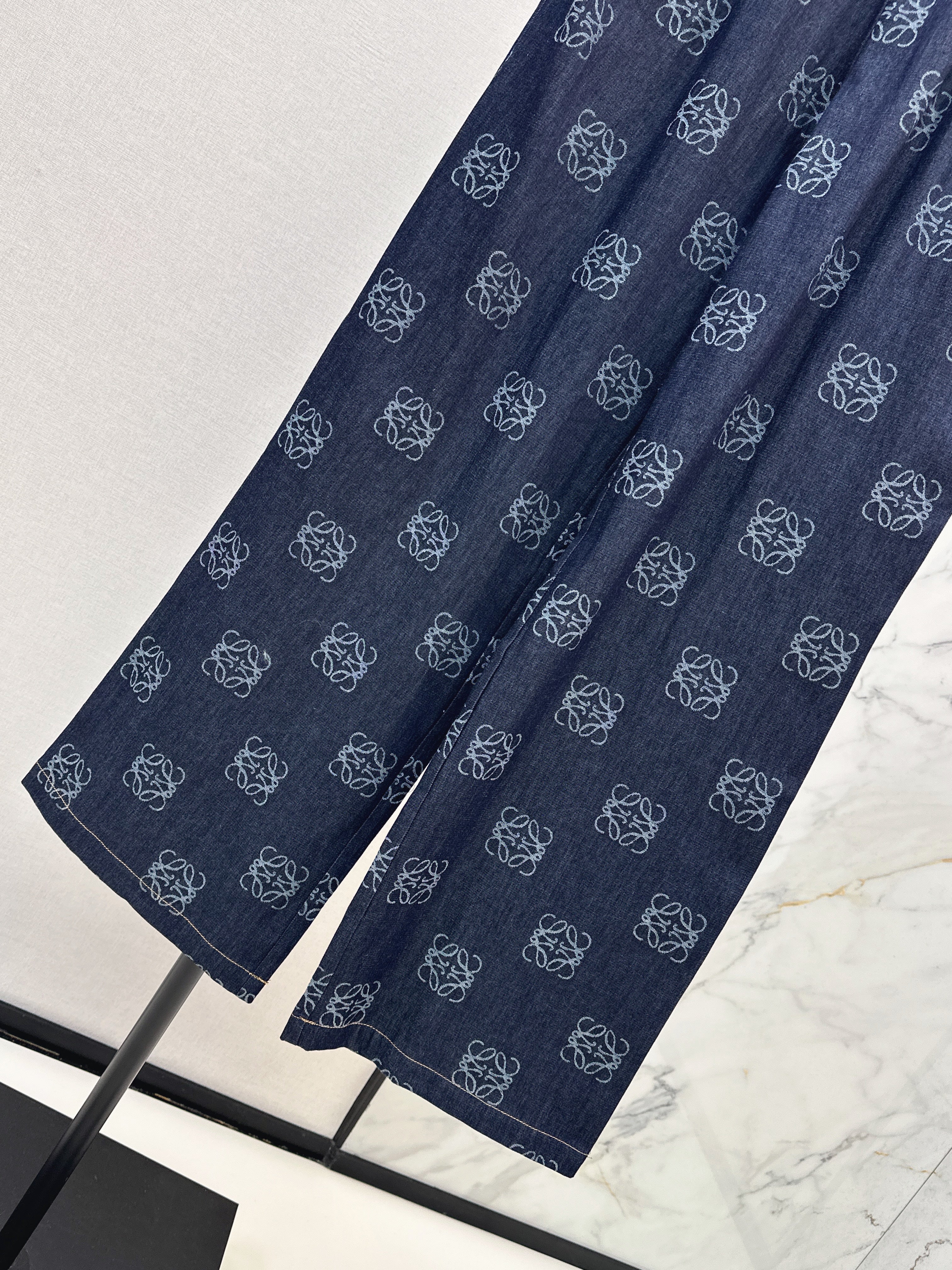 26SS — Monogram Straight-Leg Jeans