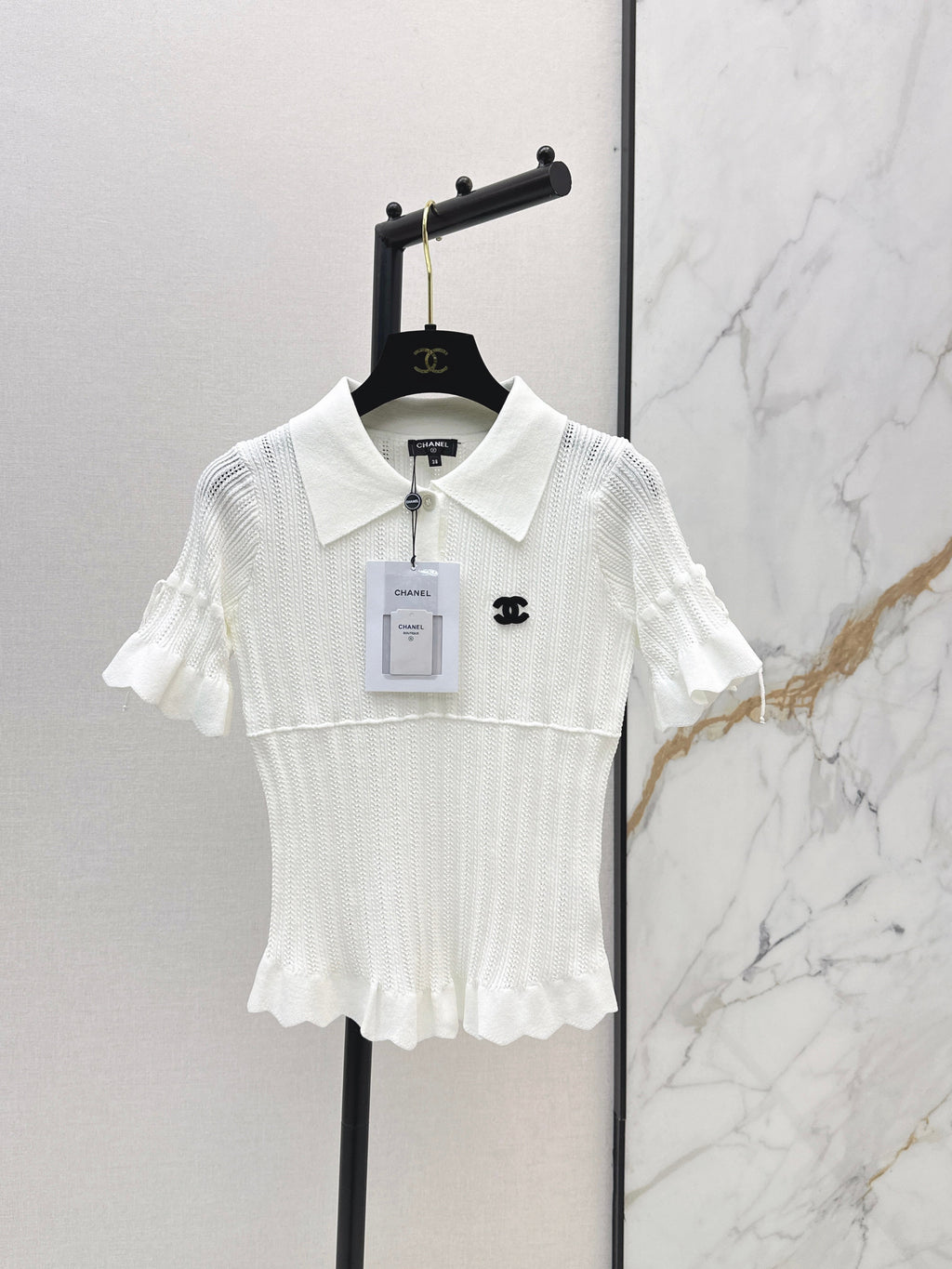 26SS New Vintage Style Knitted Short-Sleeve