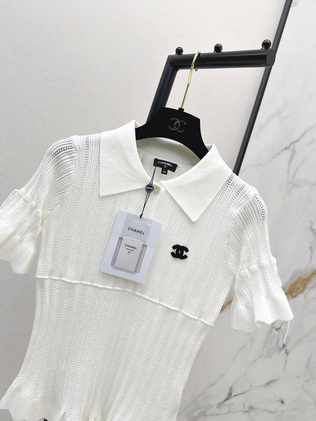 26SS New Vintage Style Knitted Short-Sleeve