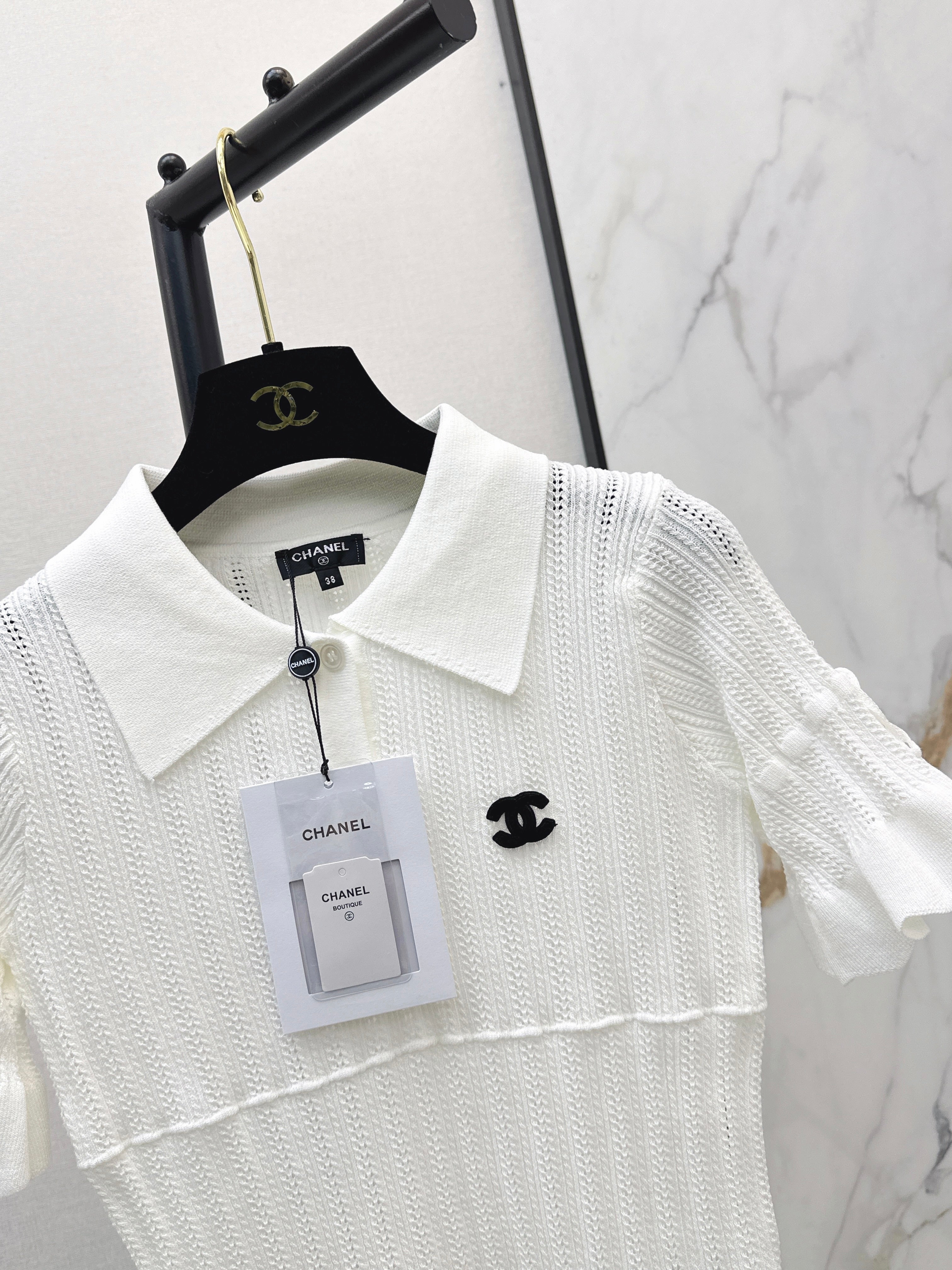26SS New Vintage Style Knitted Short-Sleeve