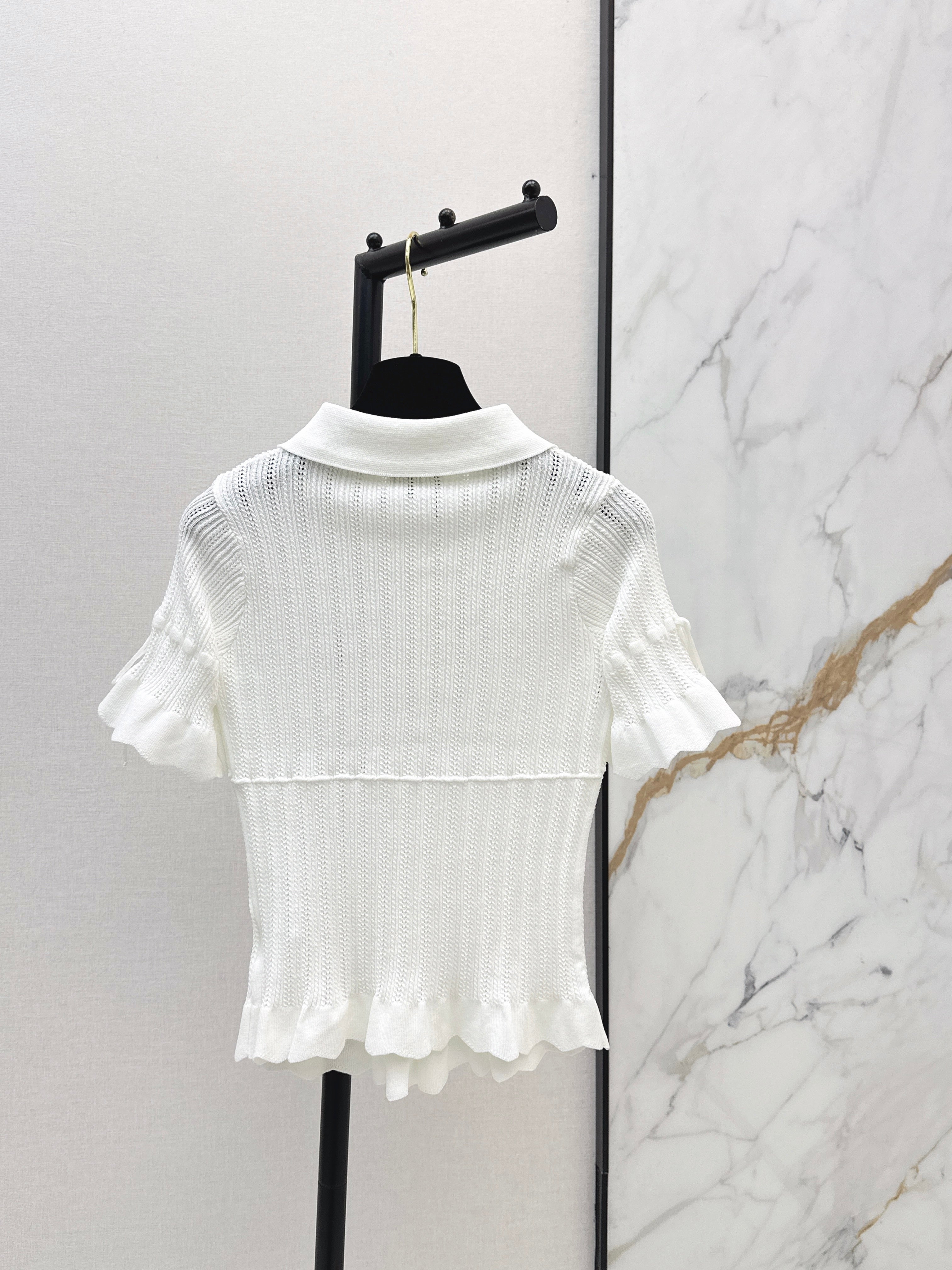 26SS New Vintage Style Knitted Short-Sleeve