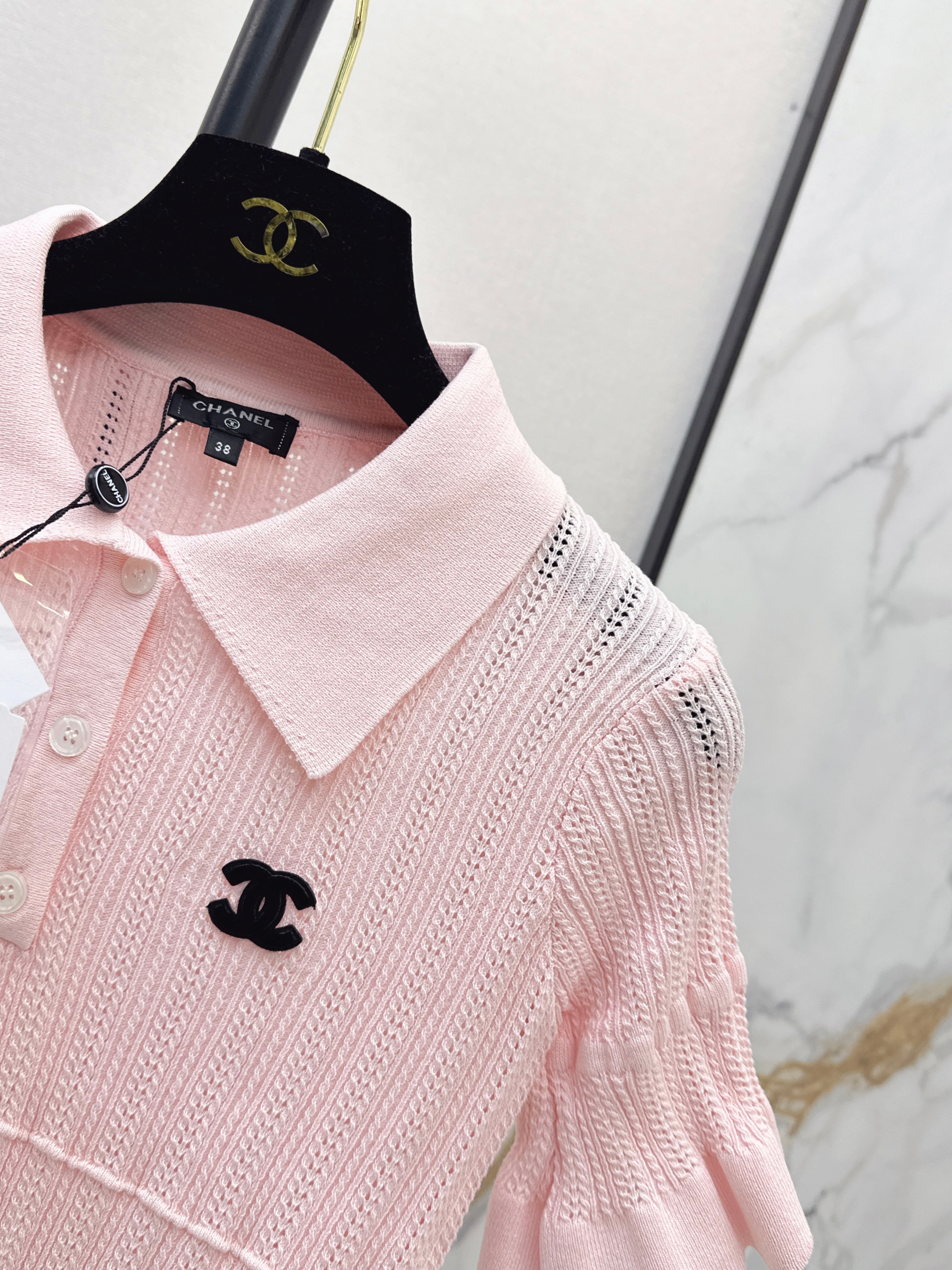 26SS New Vintage Style Knitted Short-Sleeve
