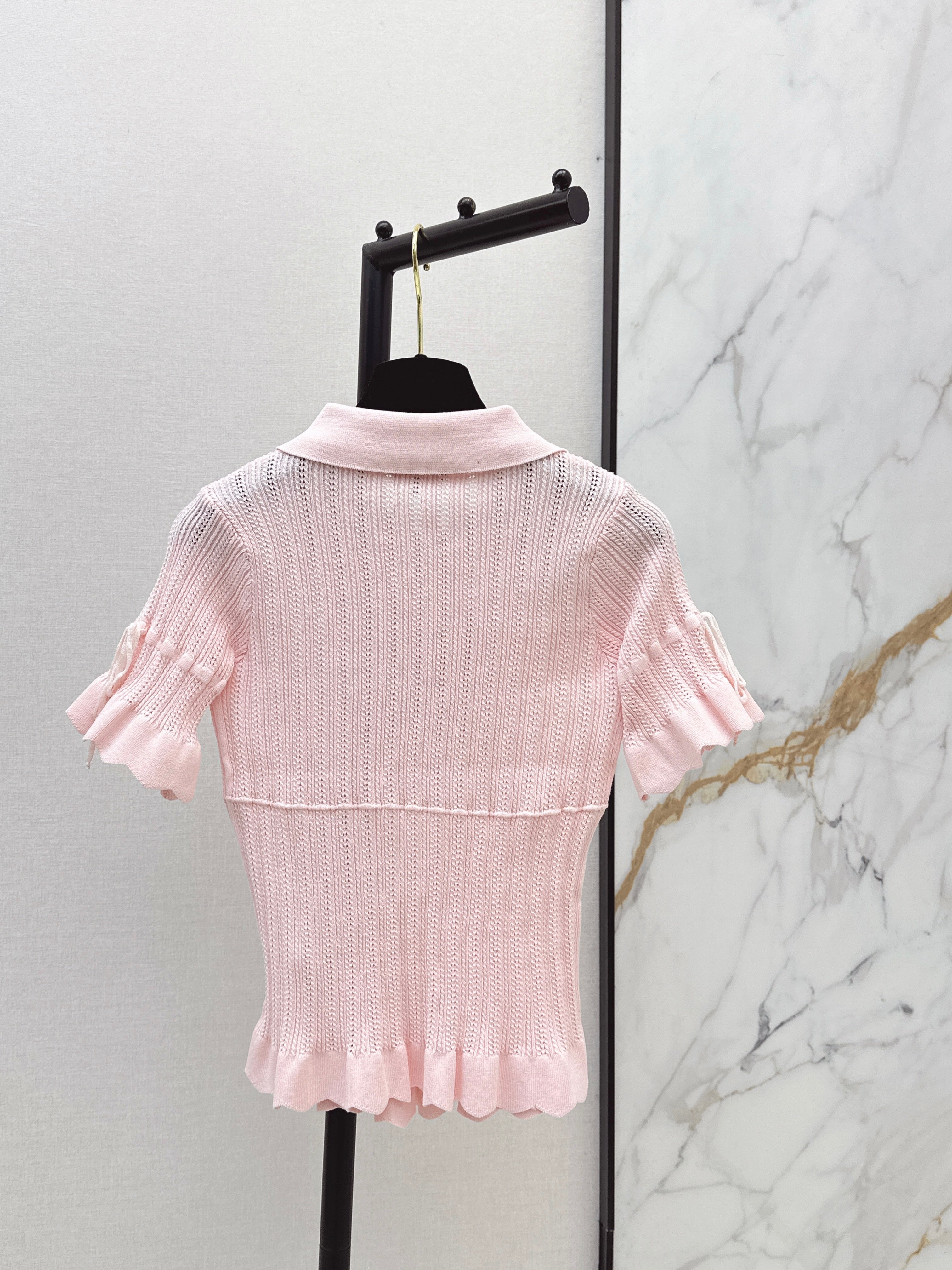 26SS New Vintage Style Knitted Short-Sleeve