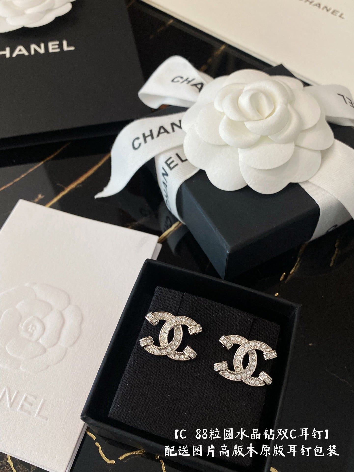 Crystal full diamond earrings