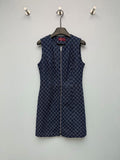26  New Jacquard Denim Pinafore Dress