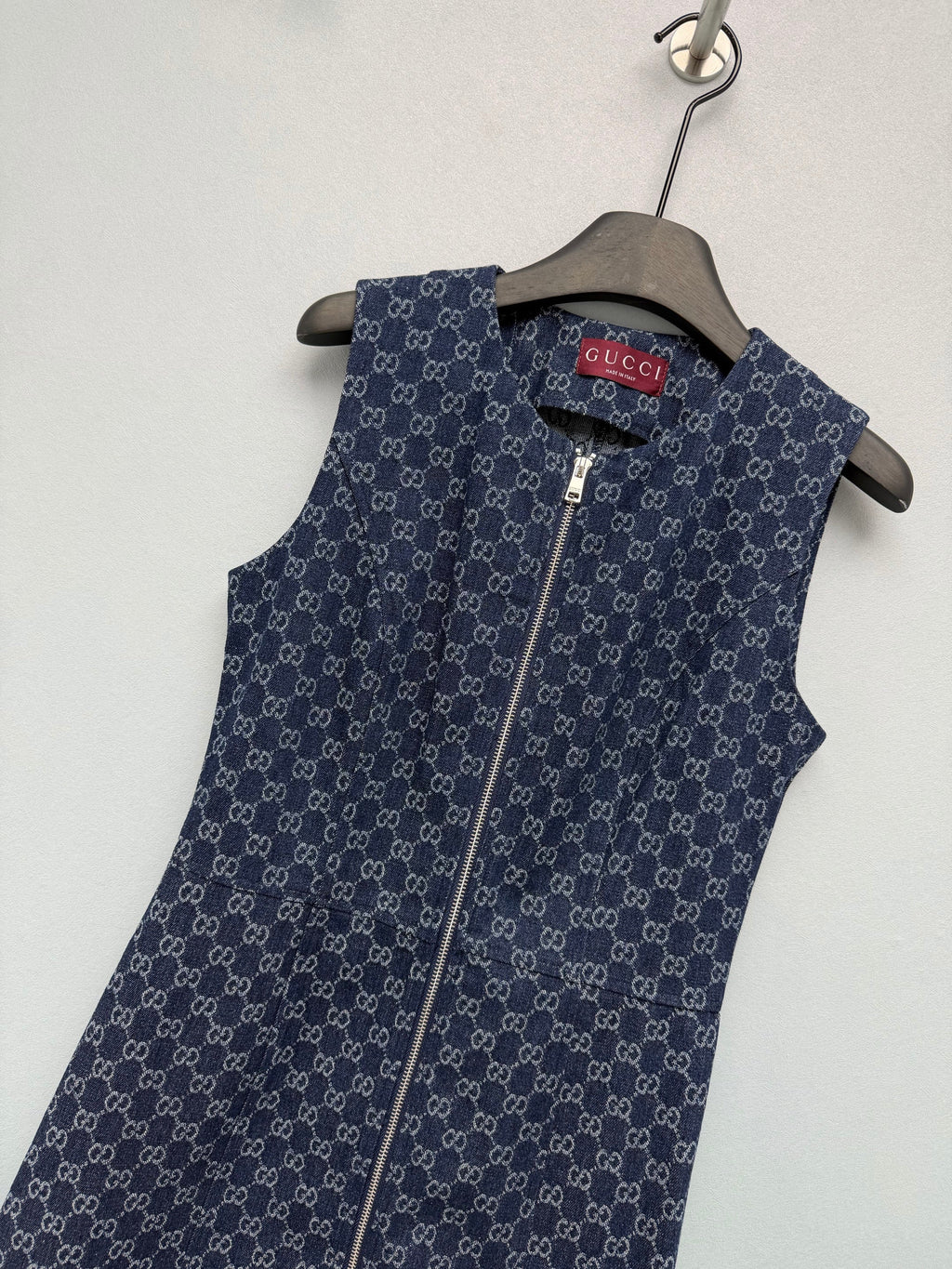 26  New Jacquard Denim Pinafore Dress