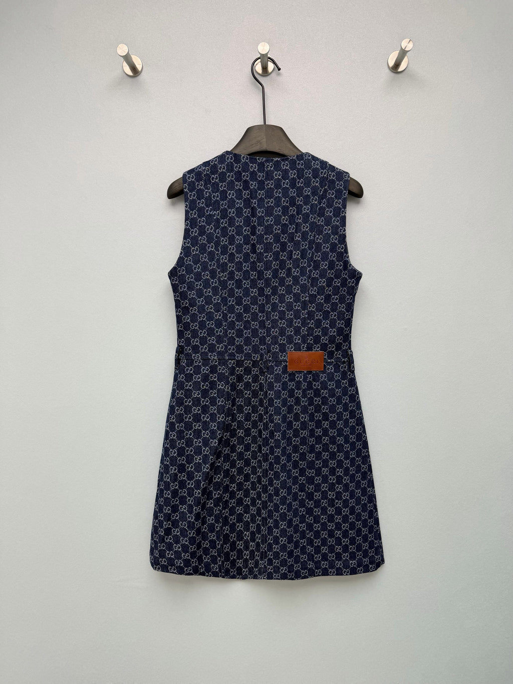 26  New Jacquard Denim Pinafore Dress