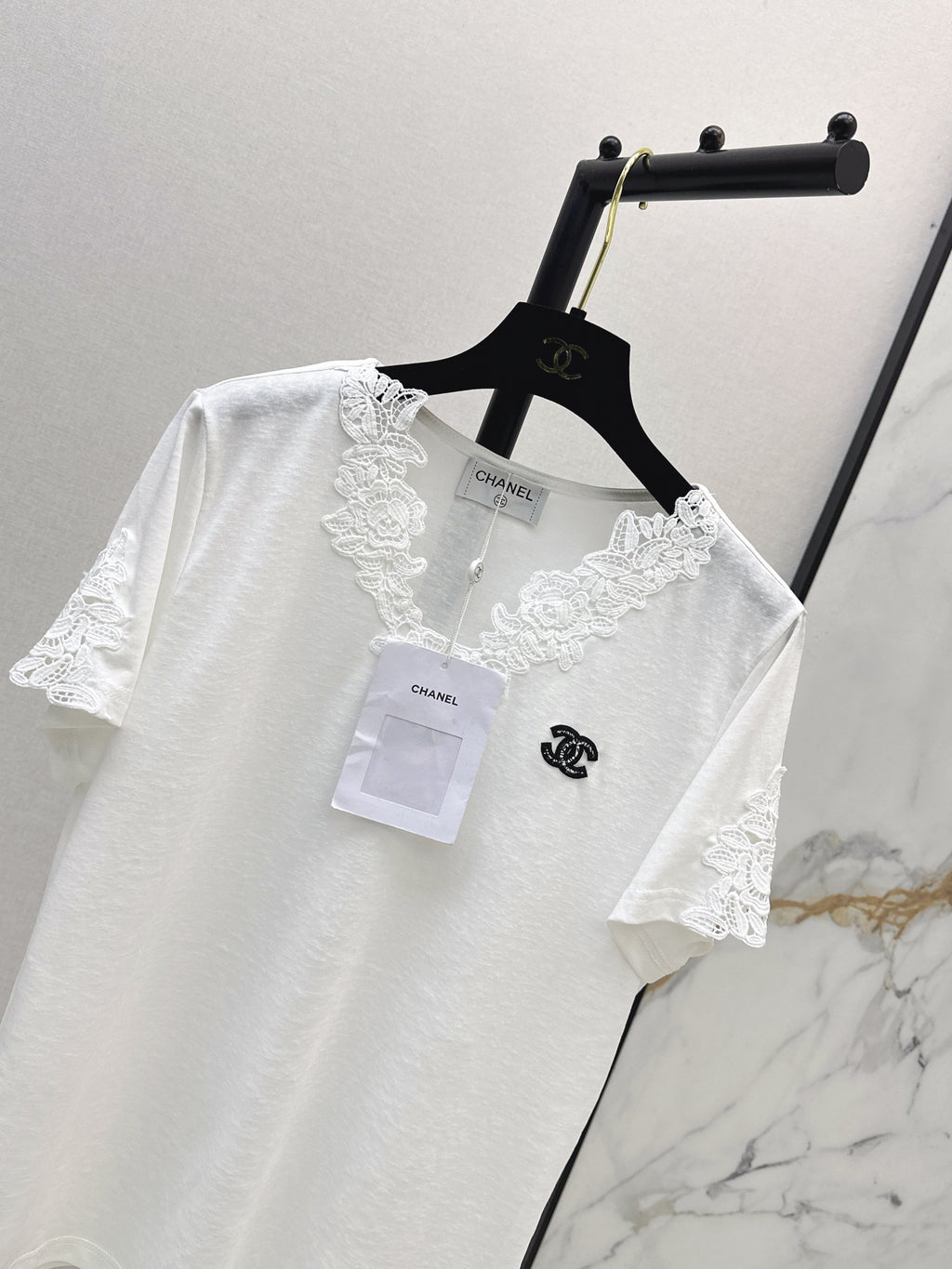 26SS — New Lace-Paneled Back T-Shirt