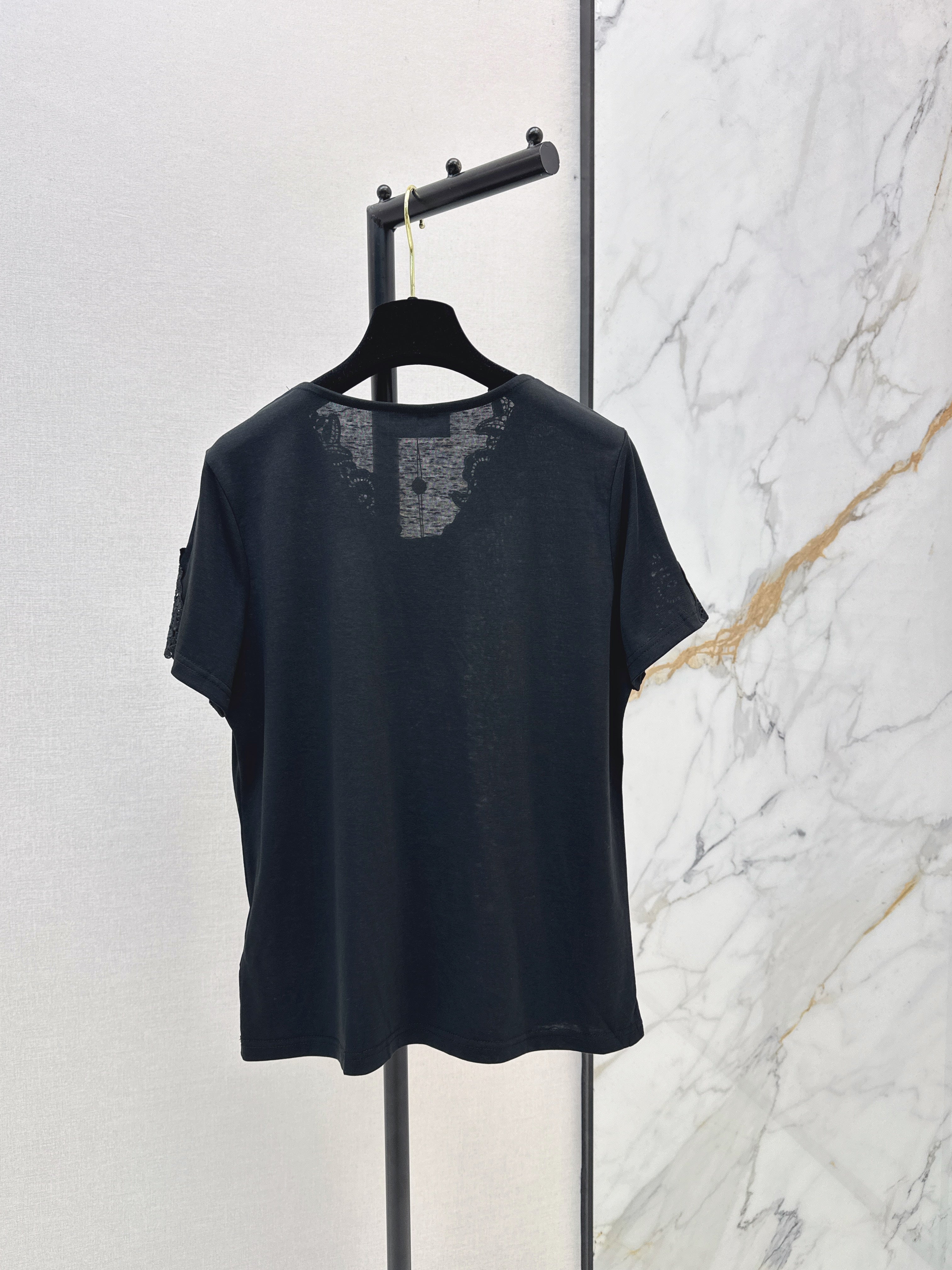 26SS — New Lace-Paneled Back T-Shirt
