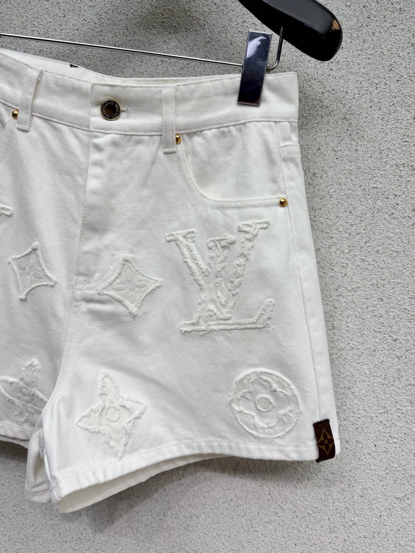 Jacquard Denim Shorts