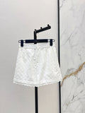 26SS — New Jacquard Pure Cotton White Lace Shorts