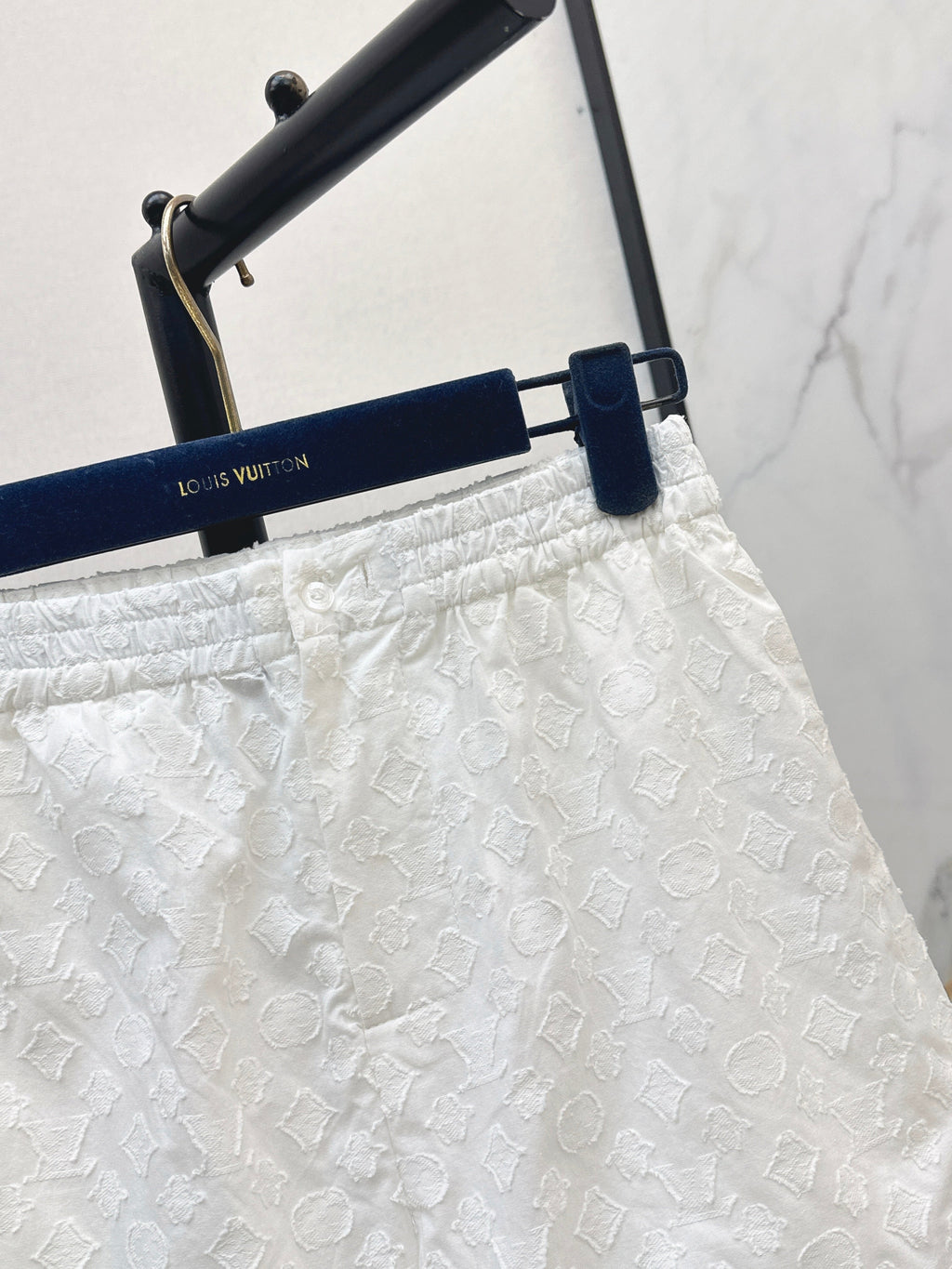 26SS — New Jacquard Pure Cotton White Lace Shorts