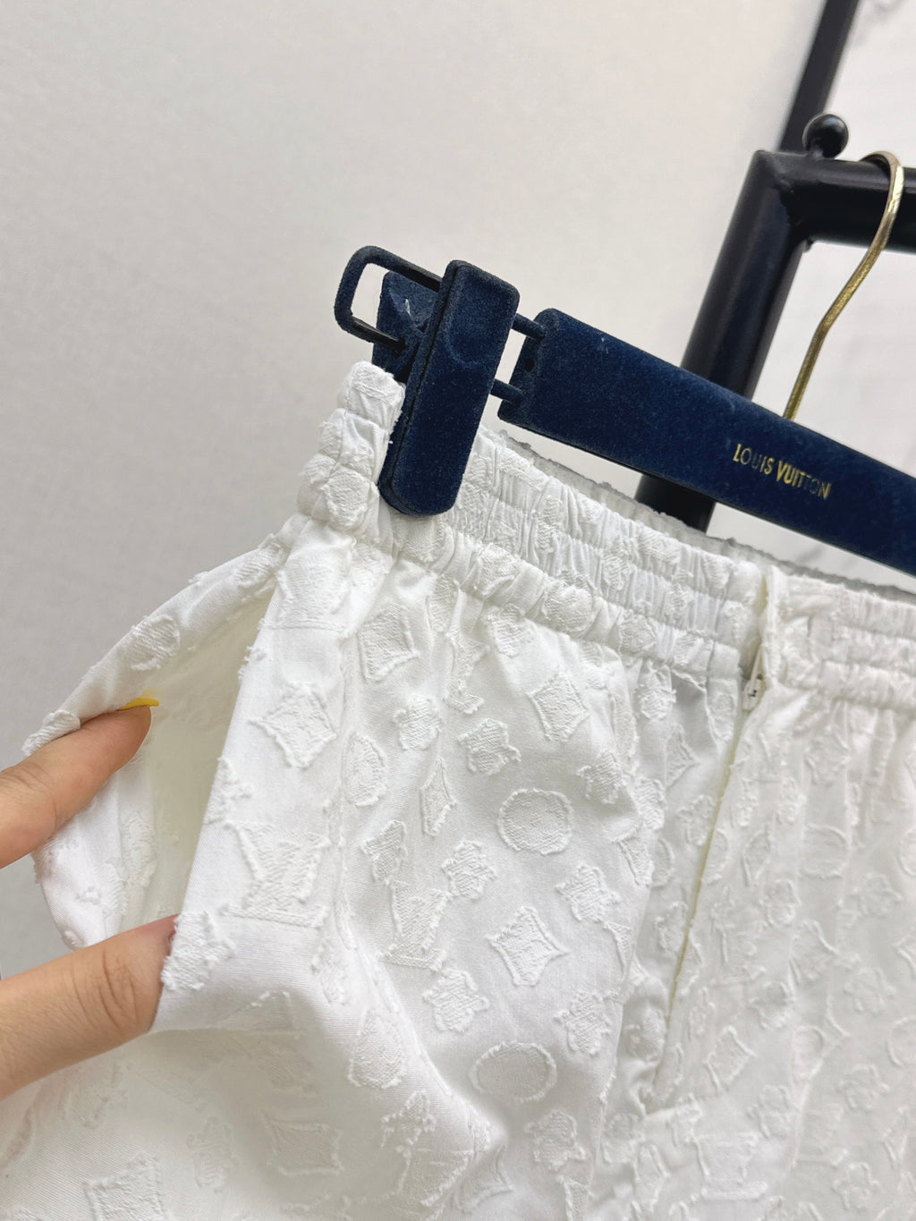 26SS — New Jacquard Pure Cotton White Lace Shorts