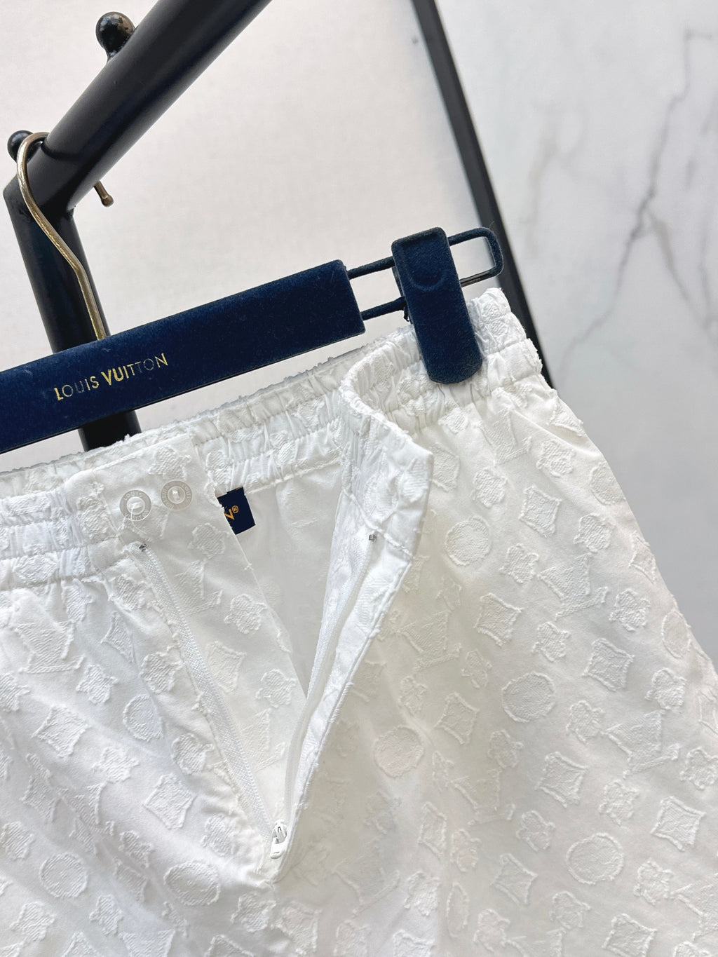 26SS — New Jacquard Pure Cotton White Lace Shorts
