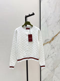 26SS - New Jacquard Crew Neck Cardigan