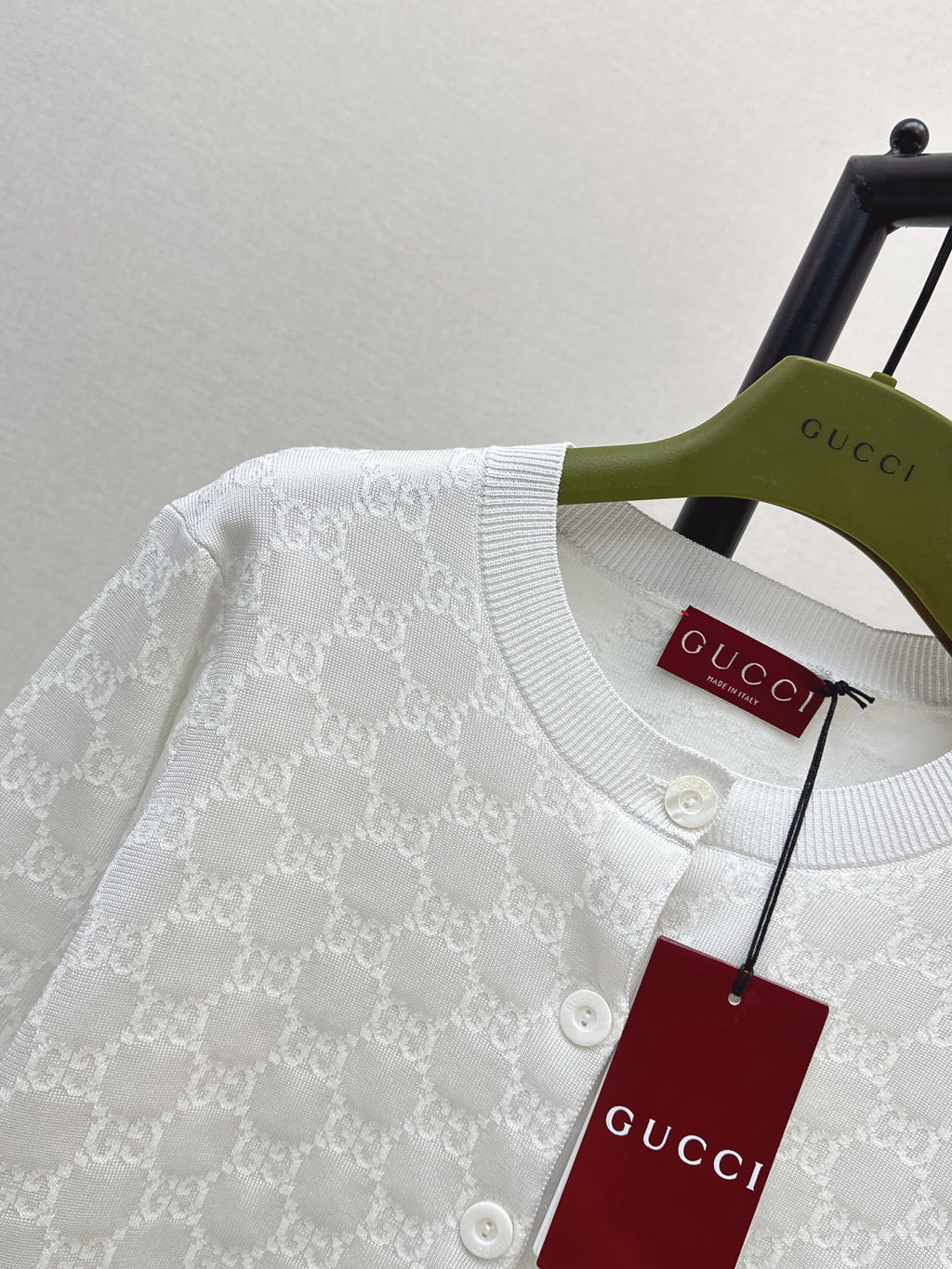 26SS - New Jacquard Crew Neck Cardigan