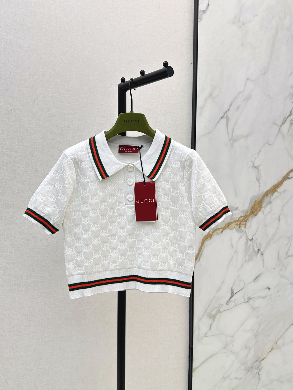 26SS - New Jacquard Polo Knit Sweater