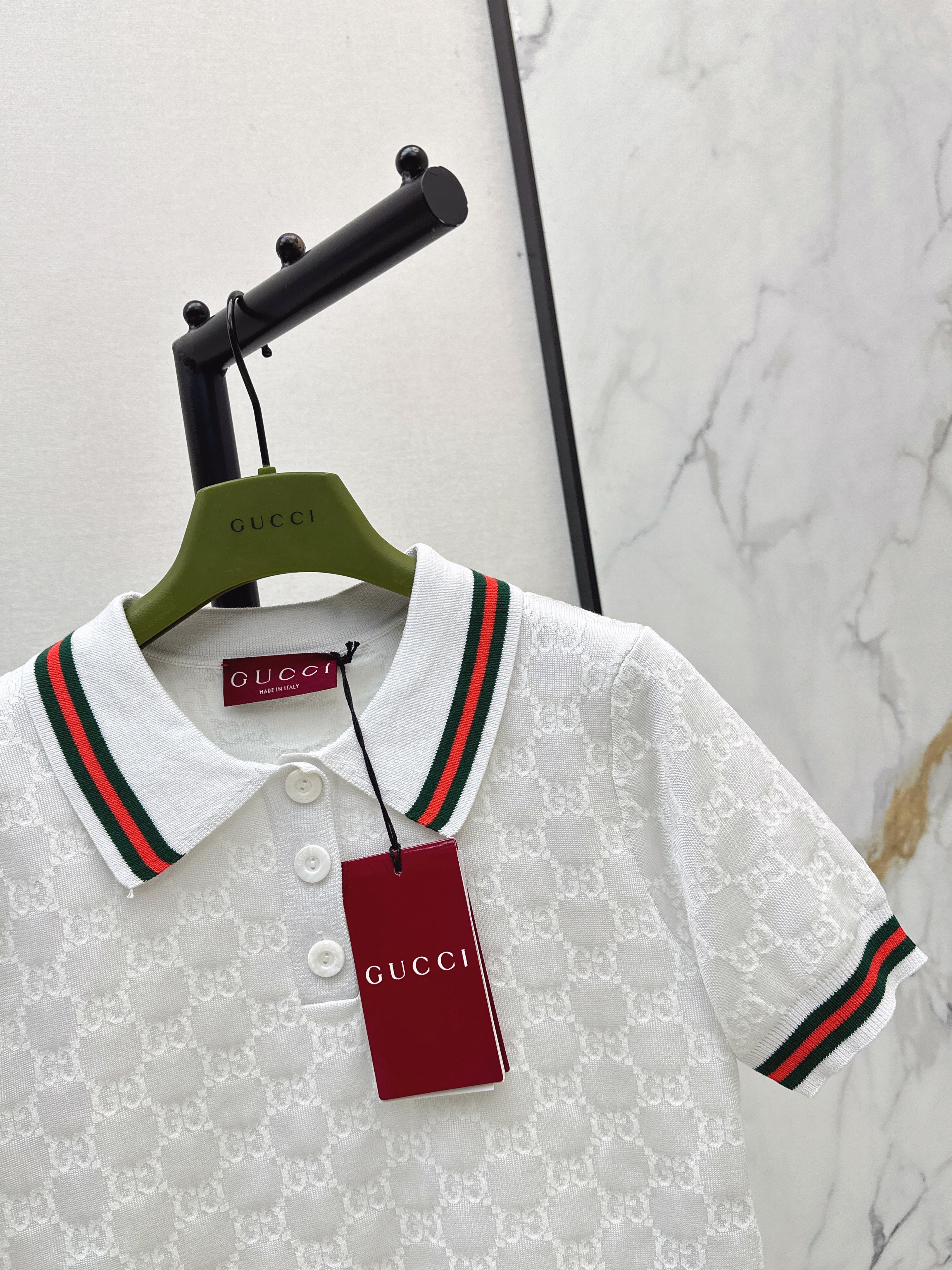 26SS - New Jacquard Polo Knit Sweater