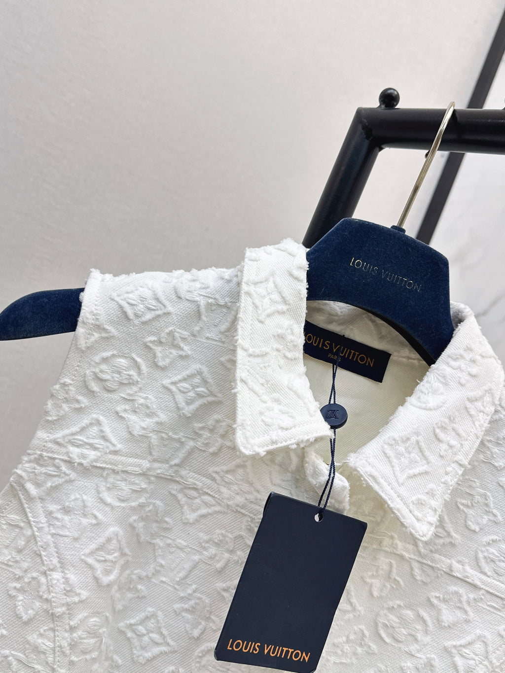 26 New Jacquard White Denim Dress