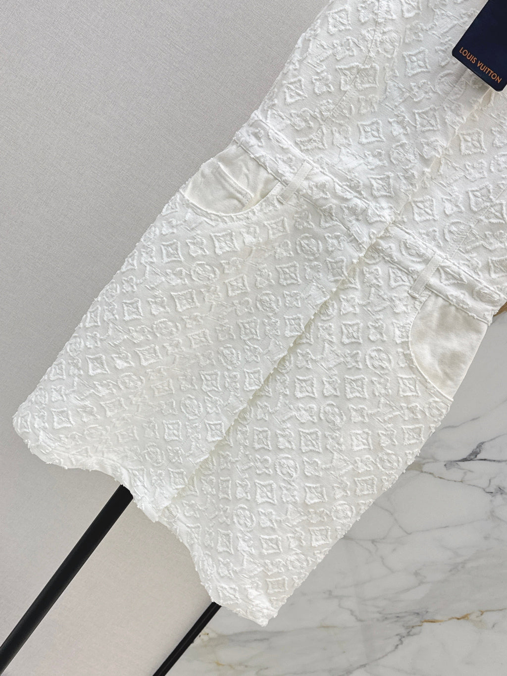 26 New Jacquard White Denim Dress