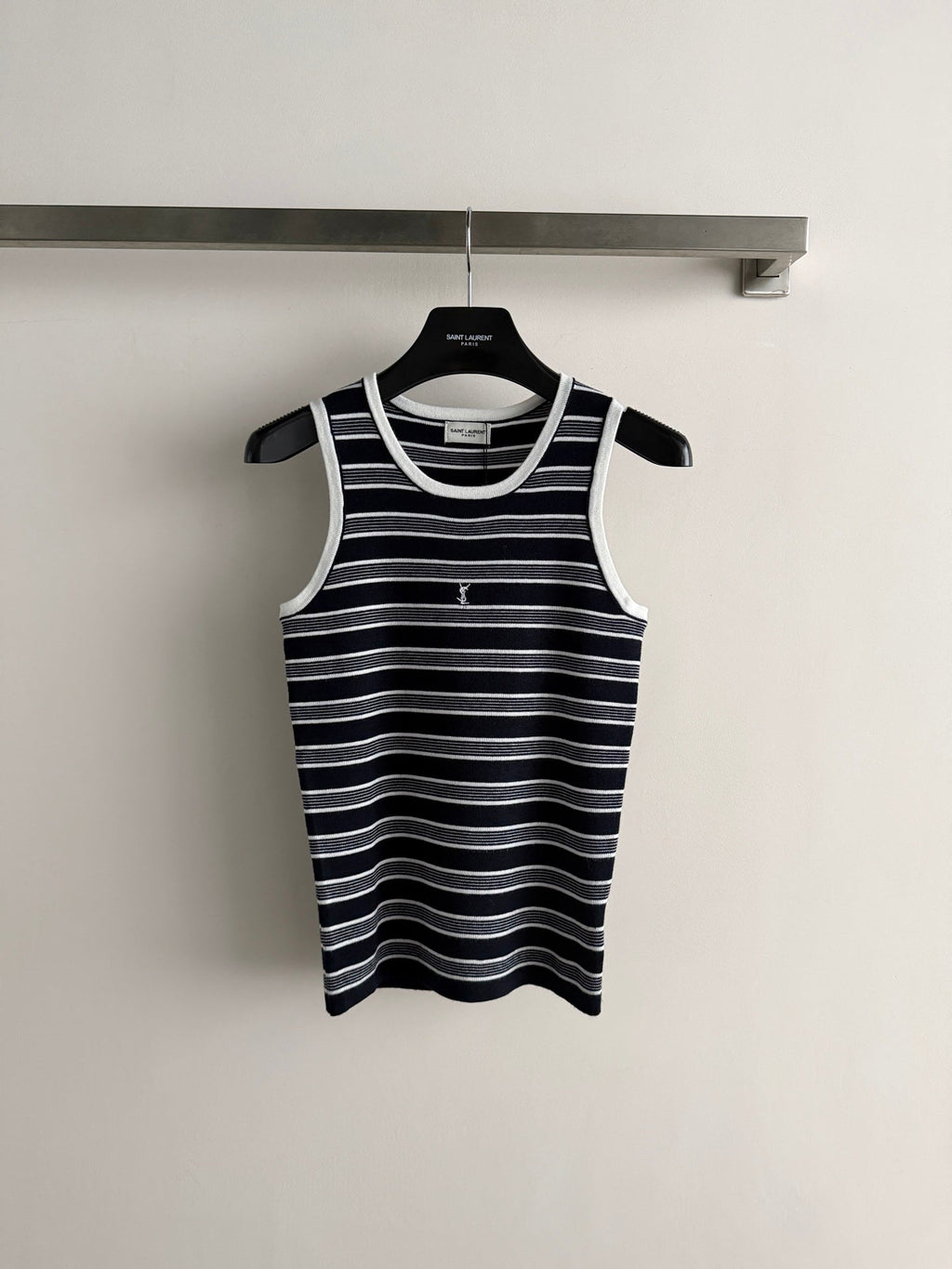New striped knit vest
