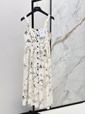26SS — New Butterfly and Iris Floral Print Sundress