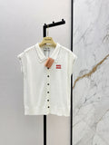 26SS - New Letter Embroidery Drop-Shoulder Knit Sweater