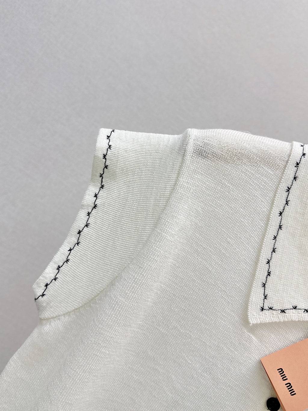 26SS - New Letter Embroidery Drop-Shoulder Knit Sweater