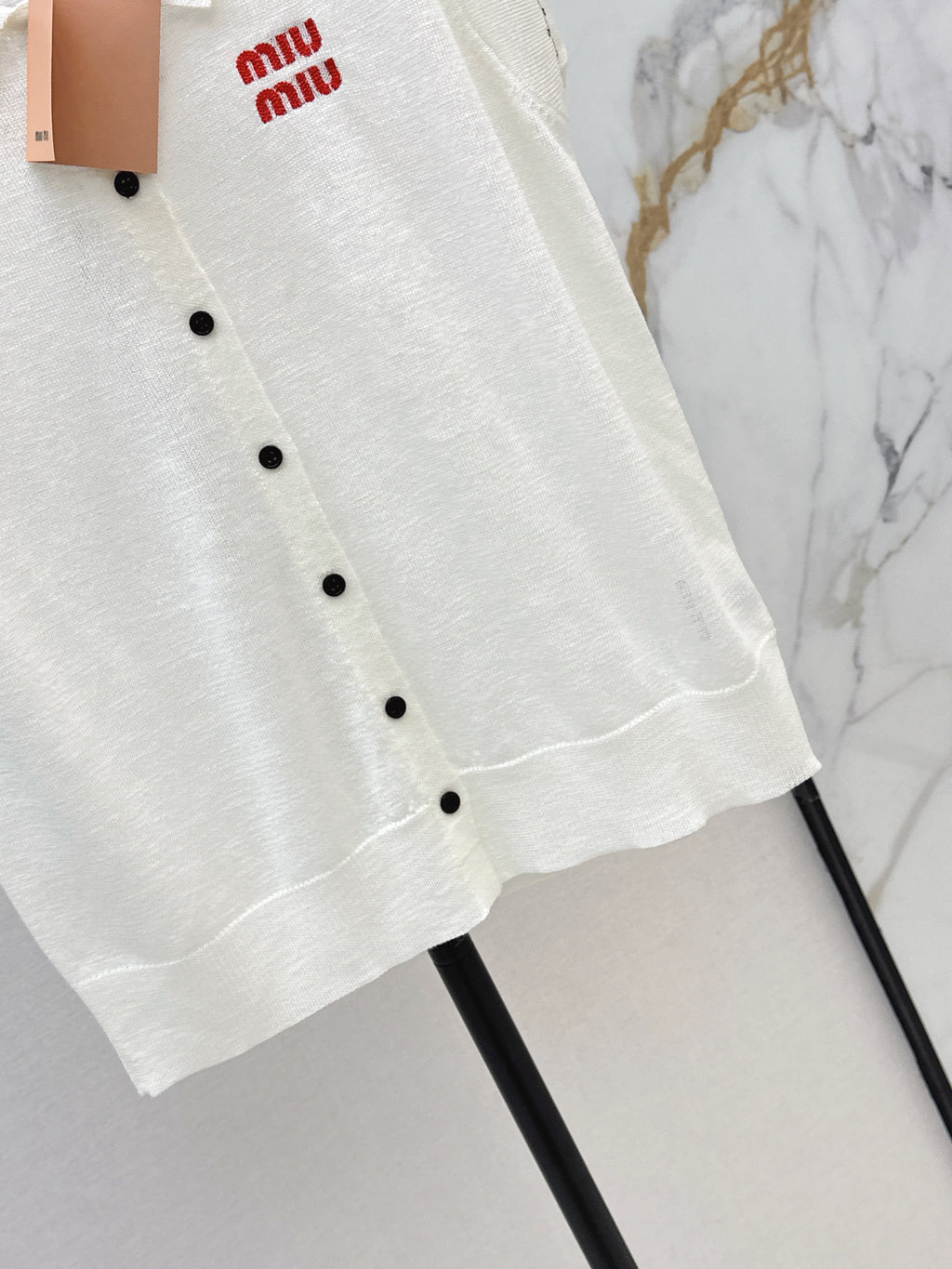 26SS - New Letter Embroidery Drop-Shoulder Knit Sweater
