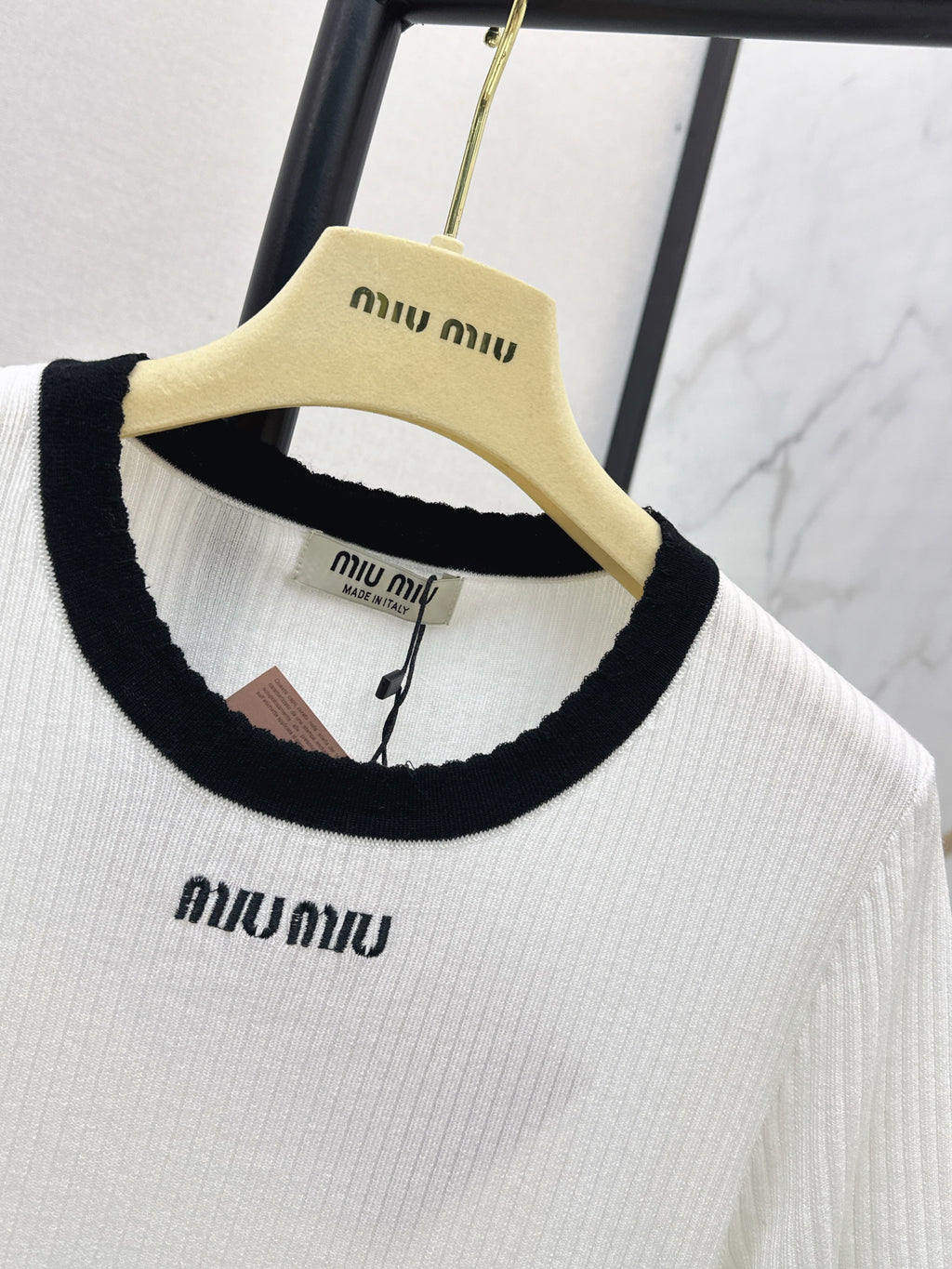 26SS - New Color-Blocked Trim Short-Sleeve Slim Fit