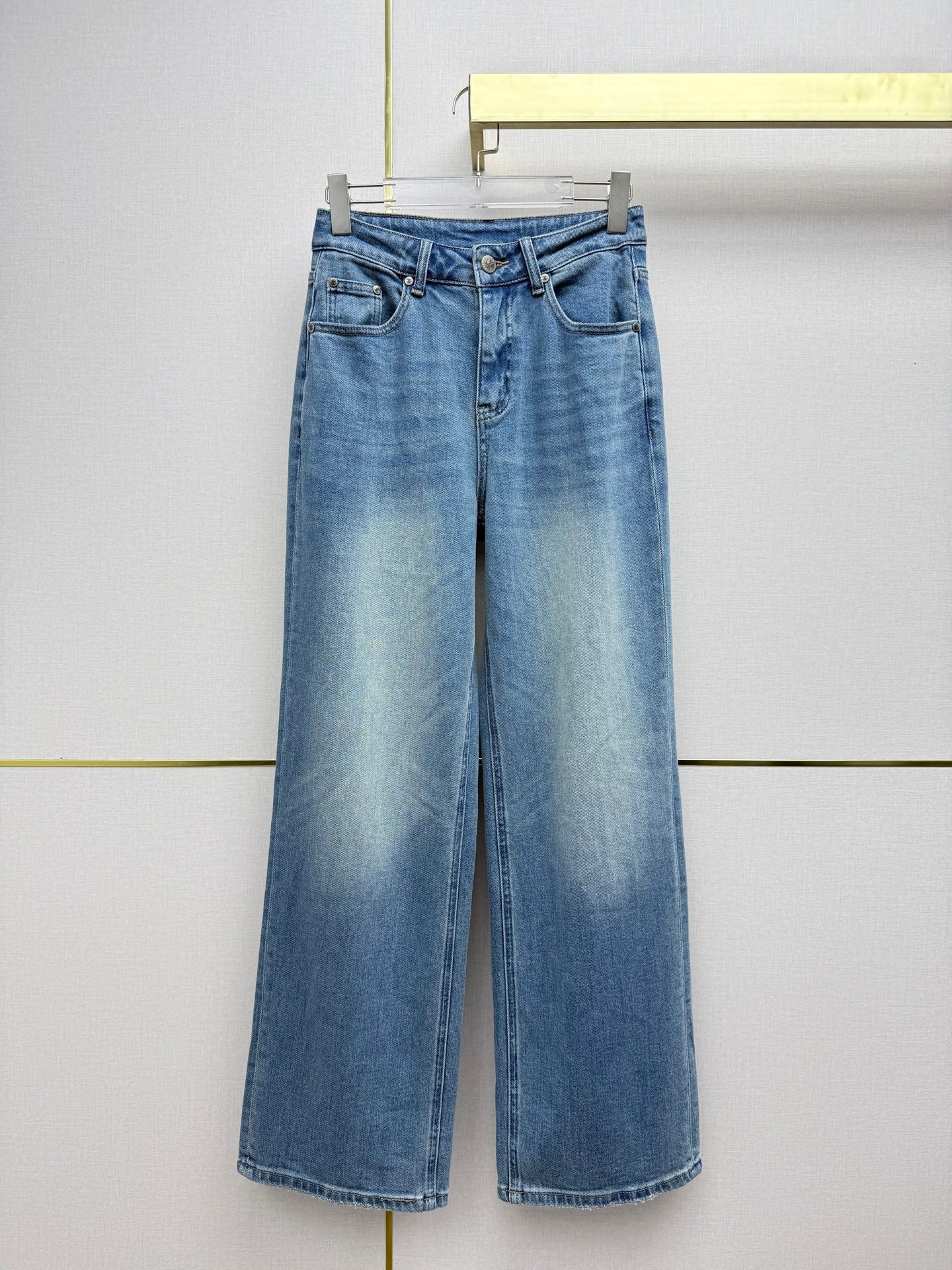 New straight-leg jeans