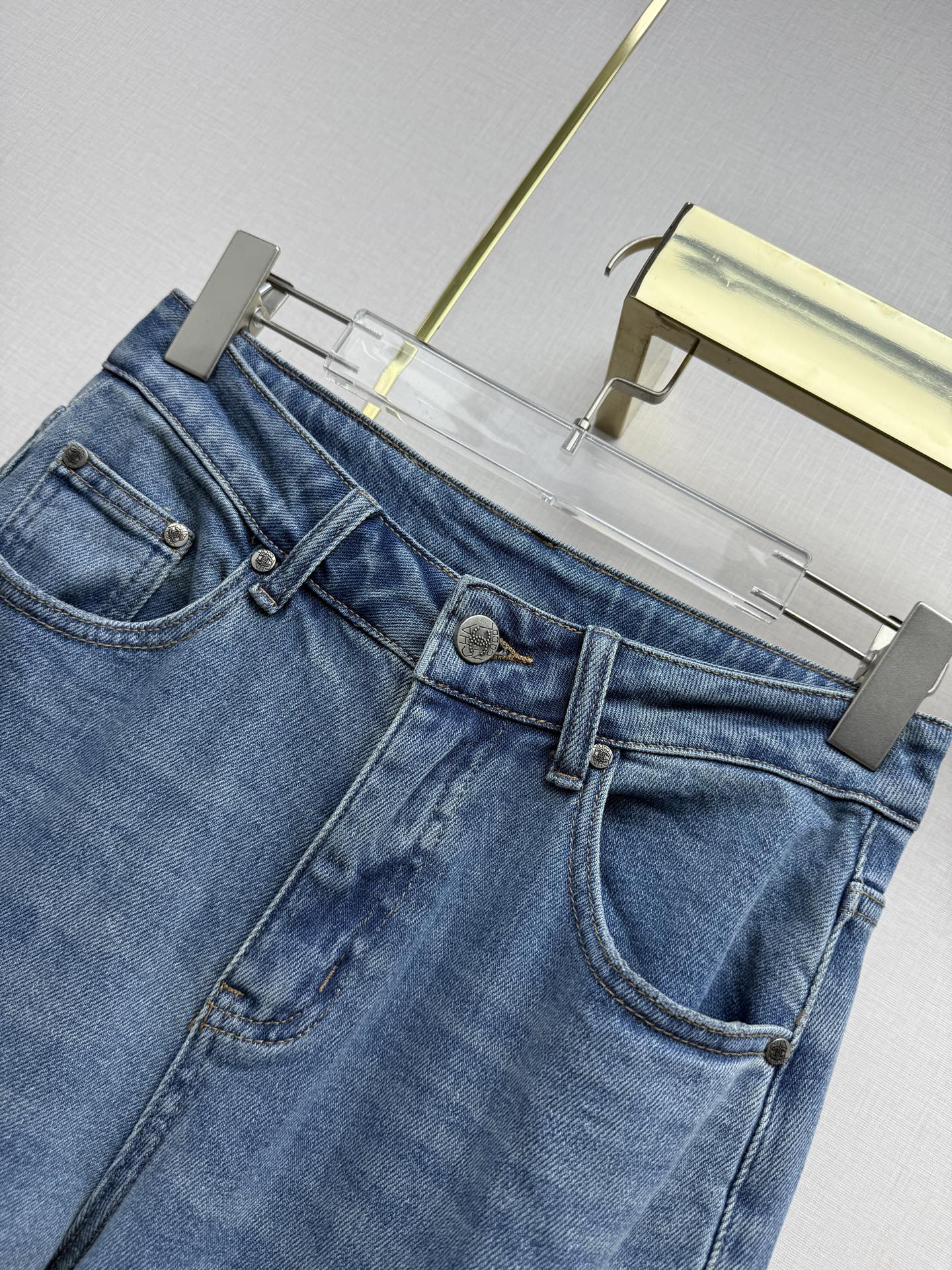 New straight-leg jeans