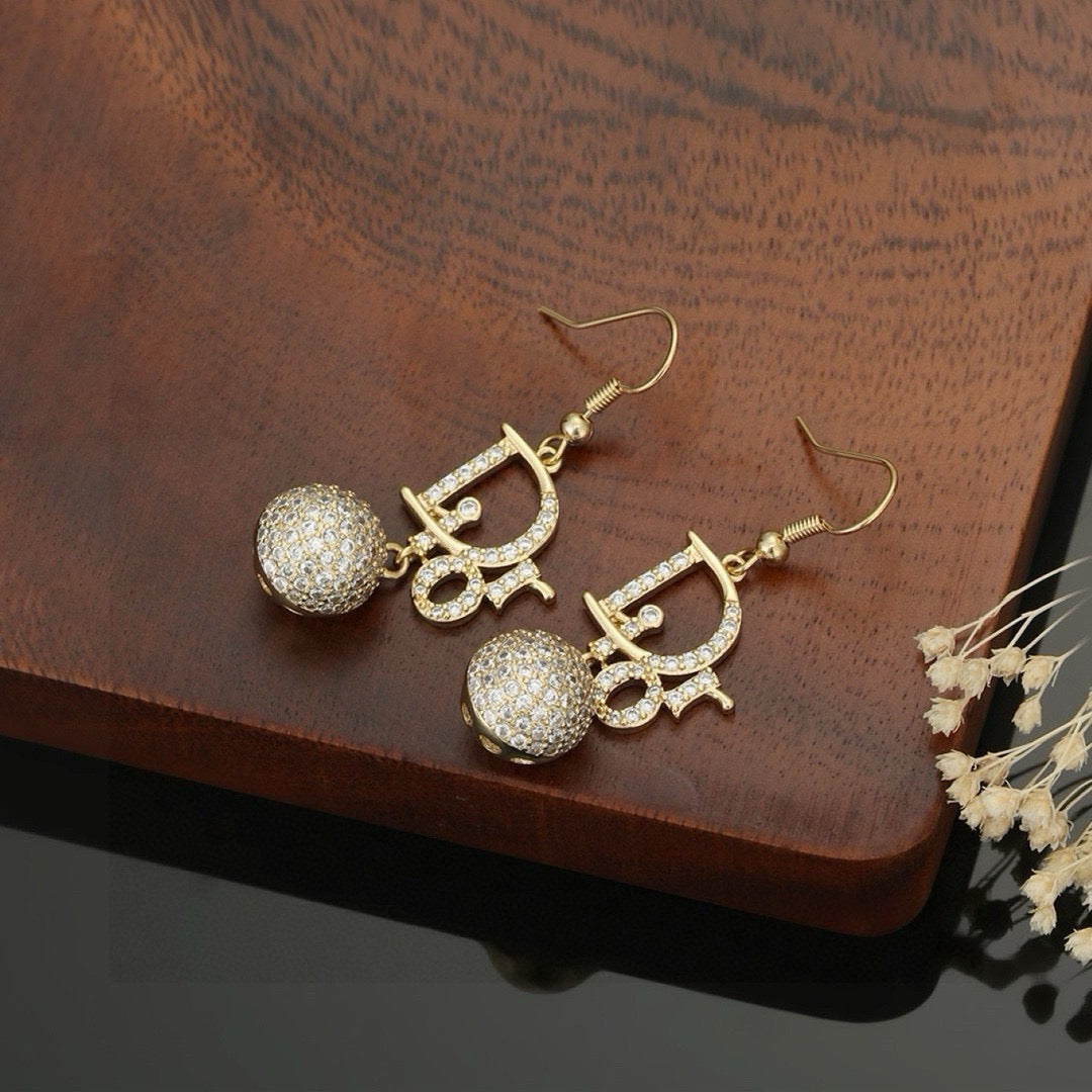 Letter earrings and studs