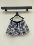 26 New Arrival: French Retro Style Jungle Print A-line Mini Skirt