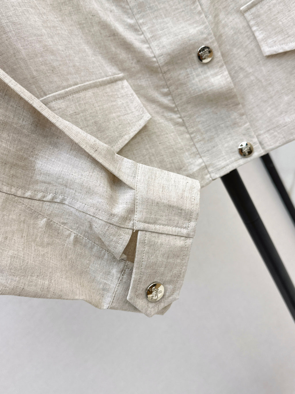 New short, high-quality linen jacket