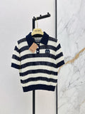 26SS — New Striped Knit Polo Shirt