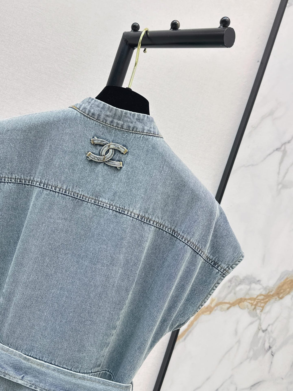 26Ss - New Denim Button Dress