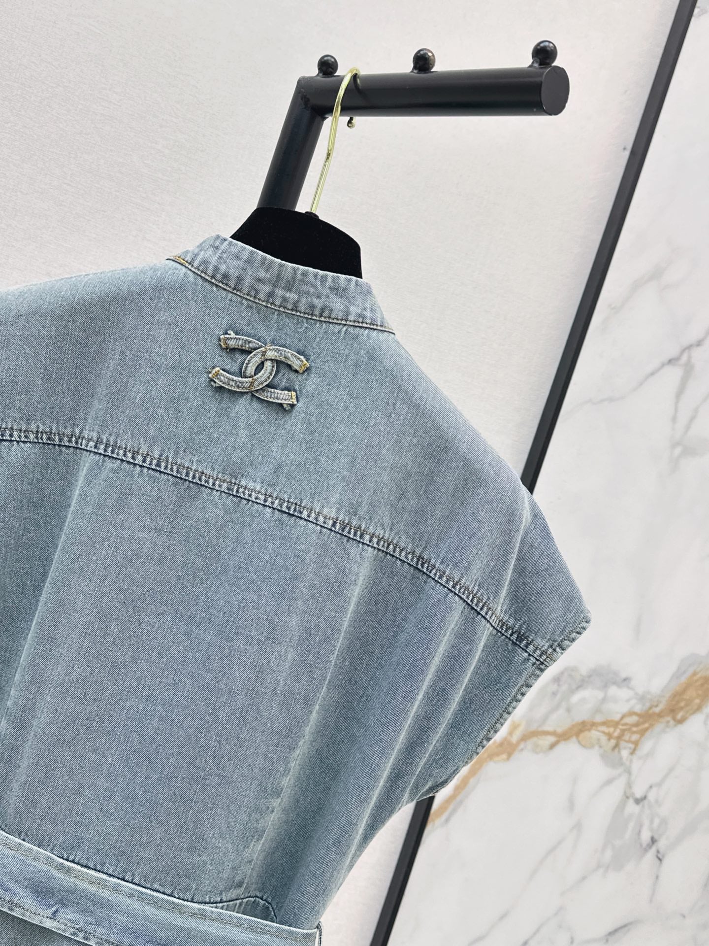 26Ss - New Denim Button Dress