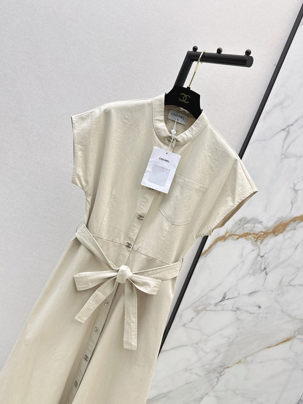 26Ss - New Denim Button Dress