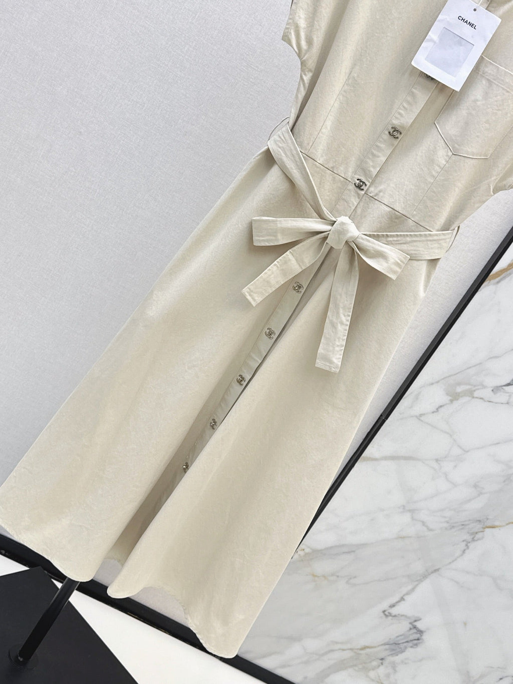 26Ss - New Denim Button Dress