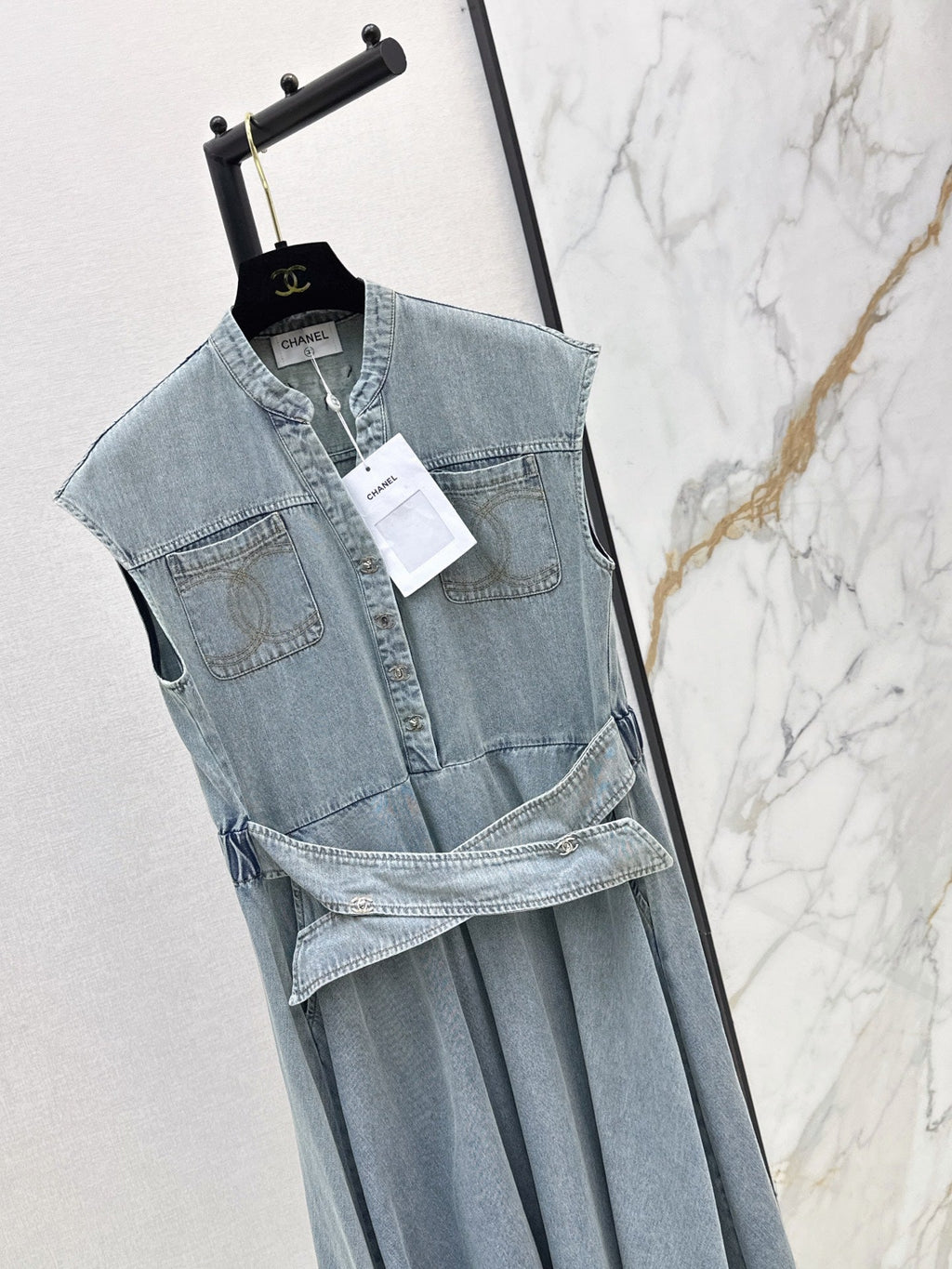 26Ss - New Denim Long Dress