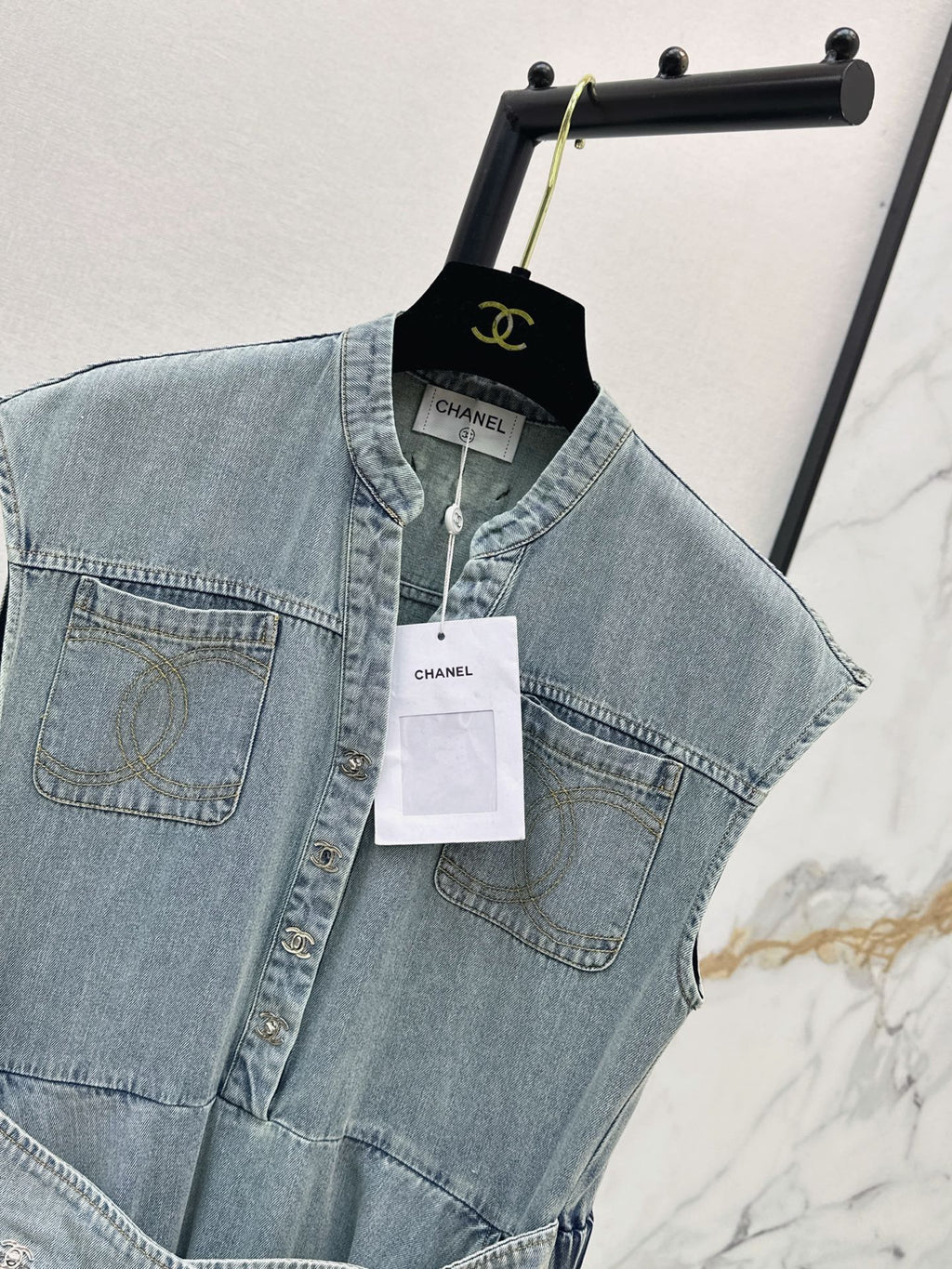26Ss - New Denim Long Dress