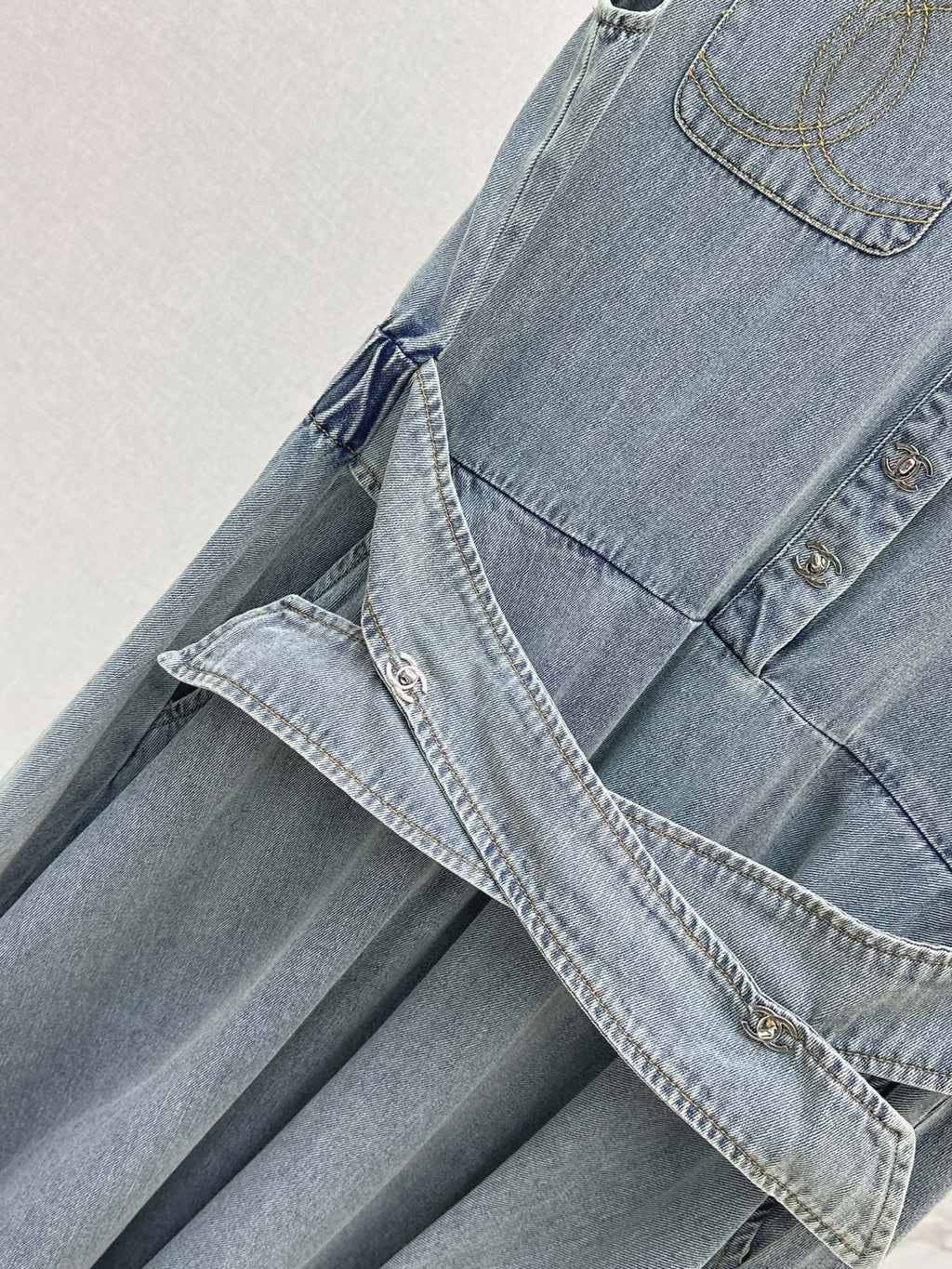 26Ss - New Denim Long Dress