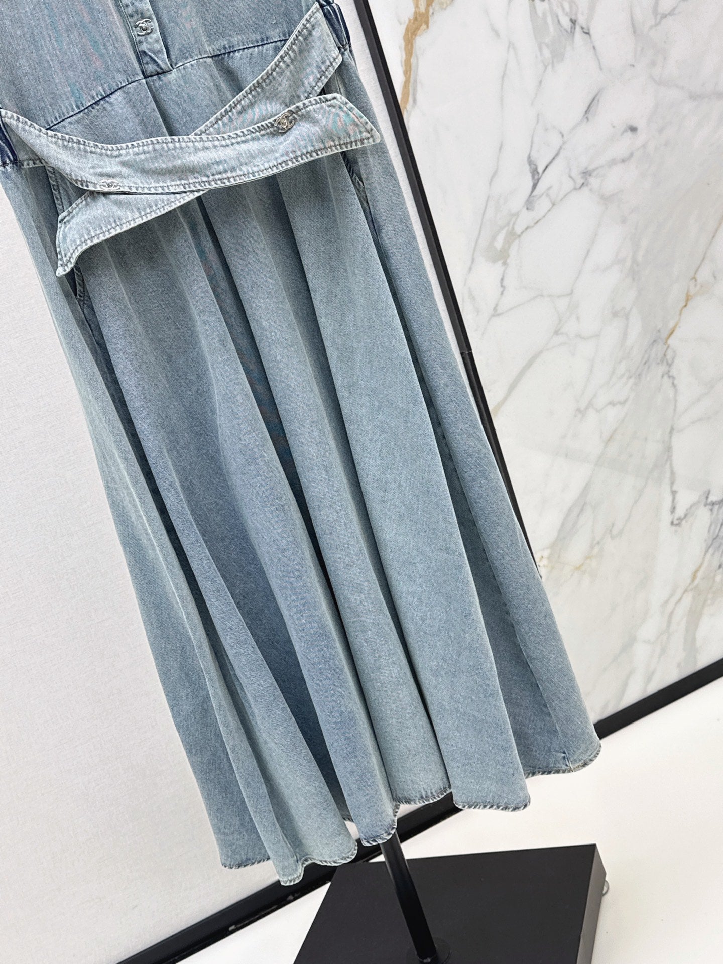 26Ss - New Denim Long Dress